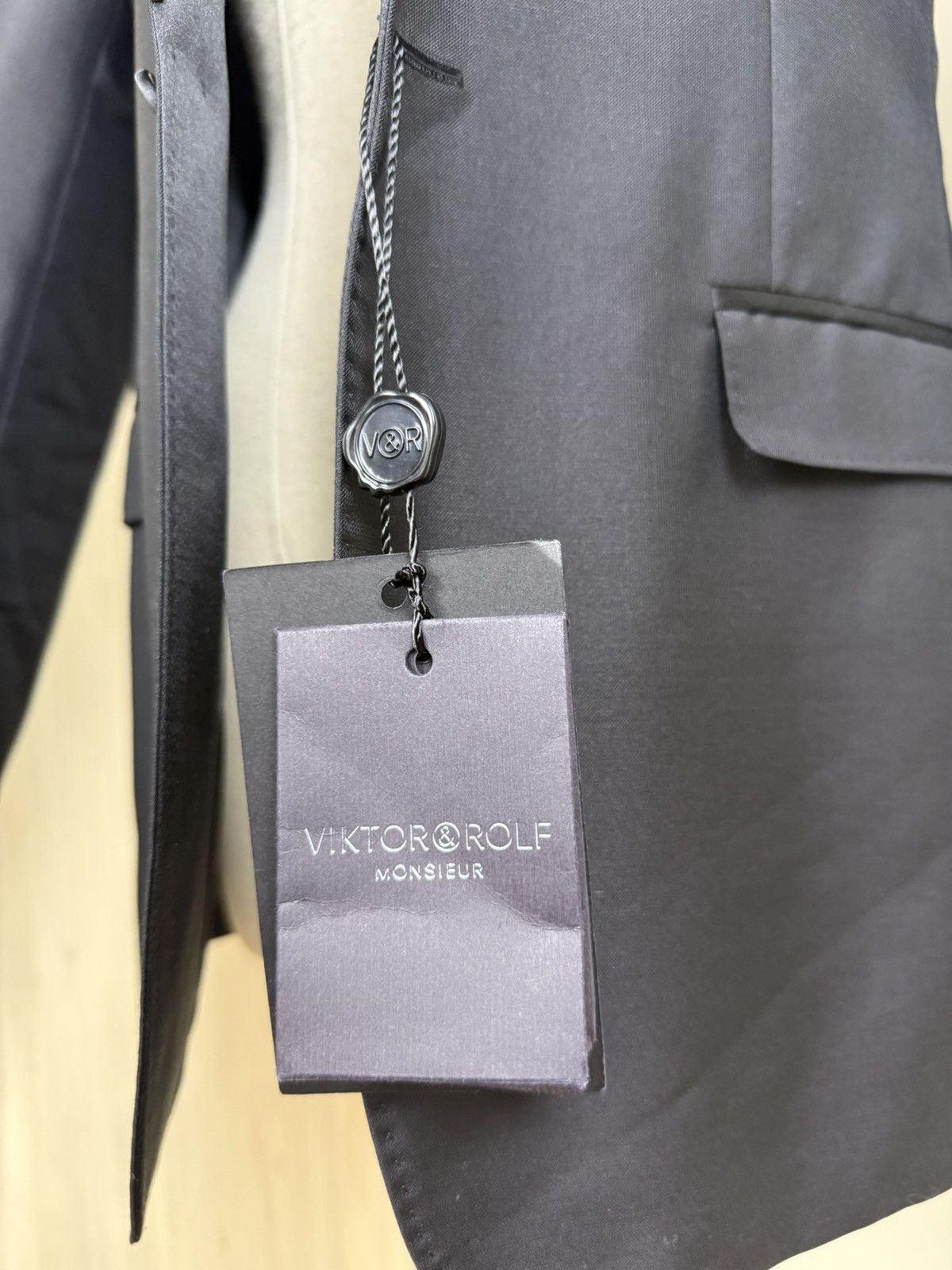Viktor & Rolf Viktor & Rolf Monsieur Black Beaded Lapel Blazer Size 46 Size 36R - 5 Thumbnail