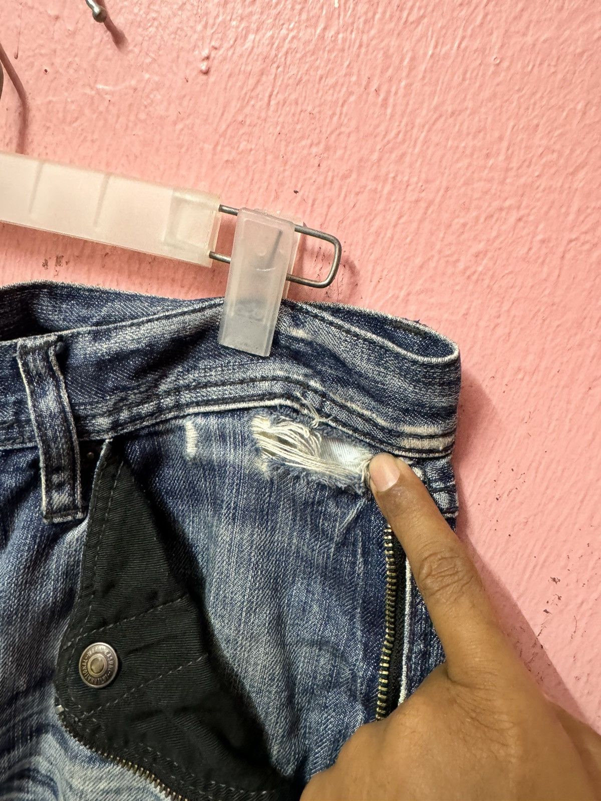 If Six Was Nine RUPERT DISTRESSED PUNK STYLE JEANS Size US 32 / EU 48 - 4 Thumbnail