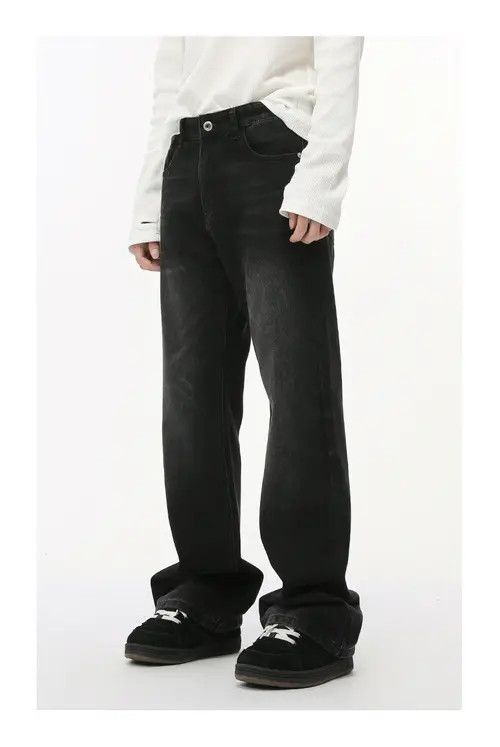Japanese Brand × Jean Vintage Black Washed Bootcut Denim Pants Size US 32 / EU 48 - 3 Thumbnail