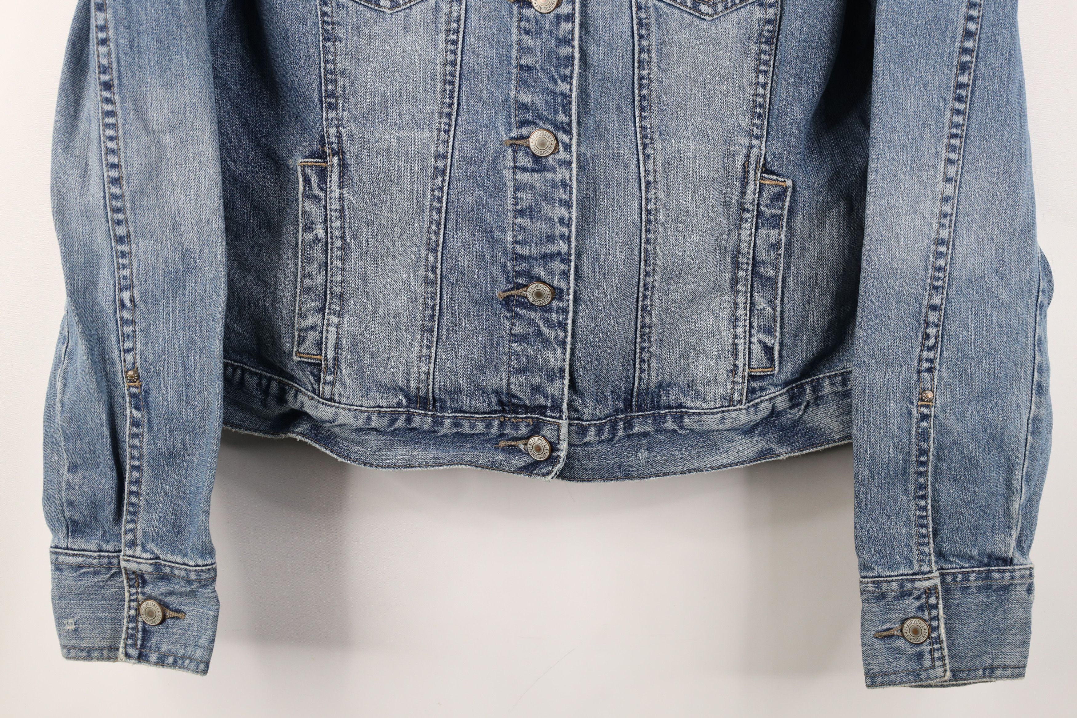Aeropostale Vintage 90s Y2K Aeropostale Denim Jean Trucker Jacket Size XL / US 12-14 / IT 48-50 - 3 Thumbnail