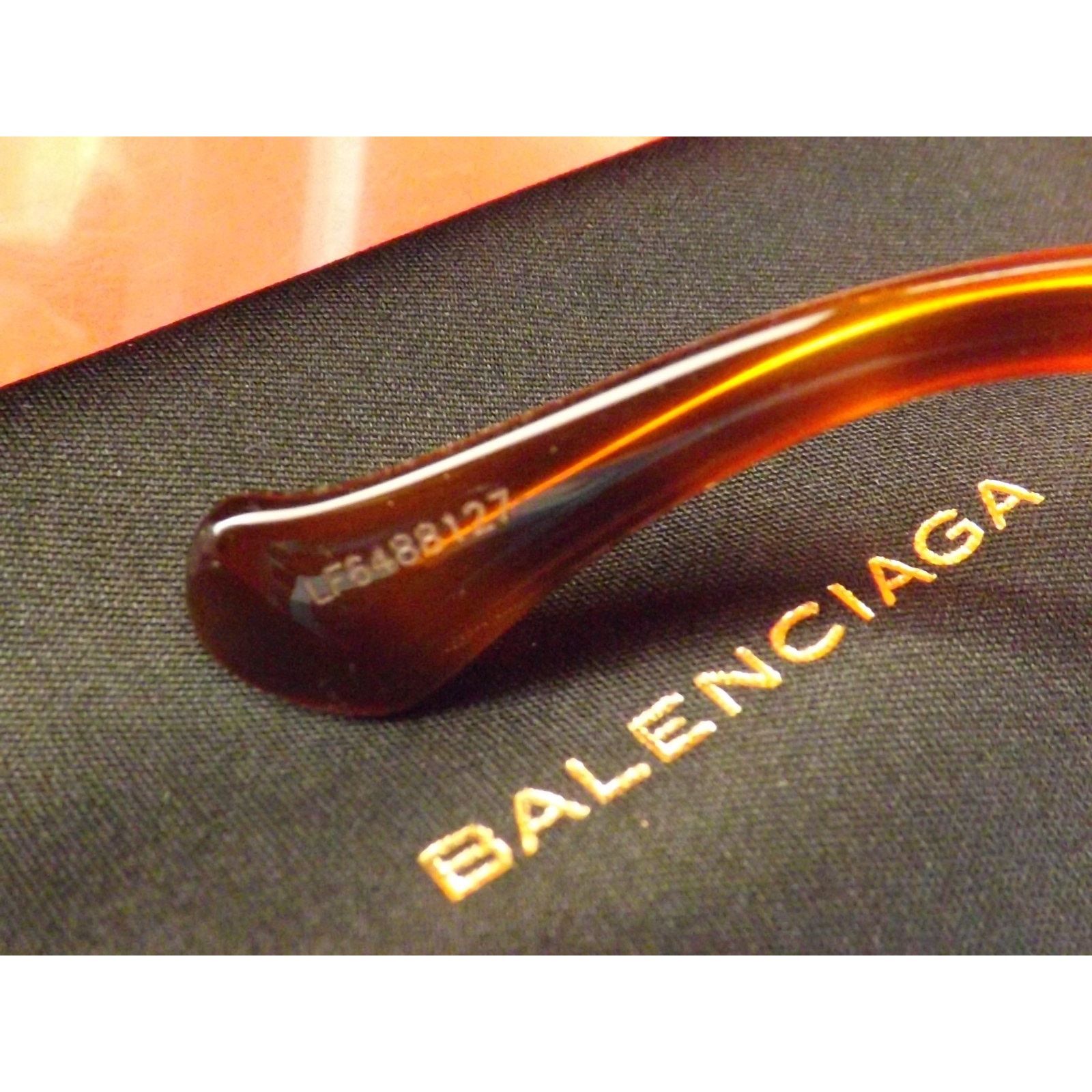 Balenciaga BALENCIAGA HAVANA PLASTIC FRAME OVERSIZED SUNGLASSES $495 IT Size ONE SIZE - 10 Thumbnail