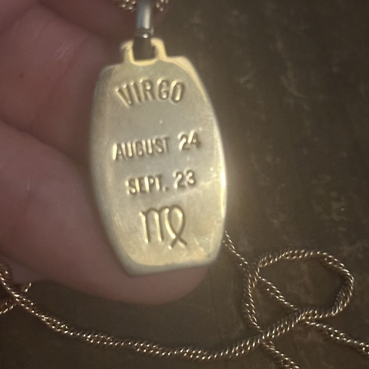 Vintage Vintage gold tone Virgo pendant necklace Size ONE SIZE - 4 Thumbnail