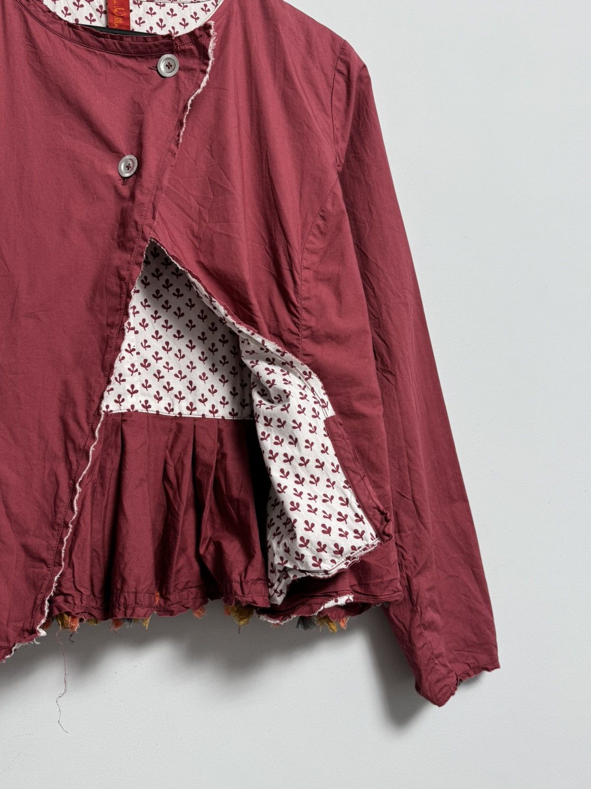Desigual Ewa i Walla cotton jacket pleated asymmetric swedish cottage Size S / US 4 / IT 40 - 3 Thumbnail