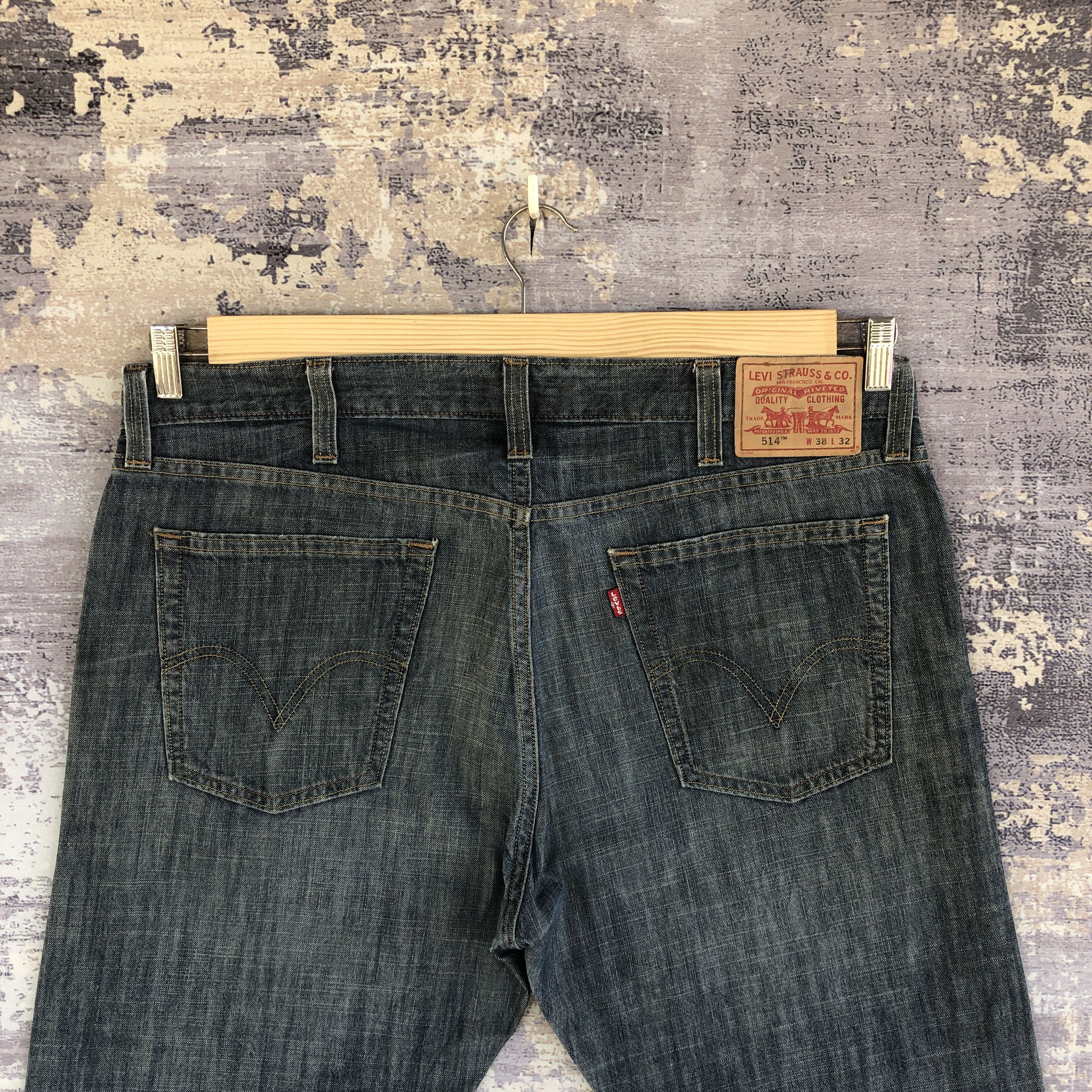 Levi's Vintage Levi's 514 Dark Blue Jeans Levis Tapered Denim Pants Size US 40 / EU 56 - 4 Thumbnail