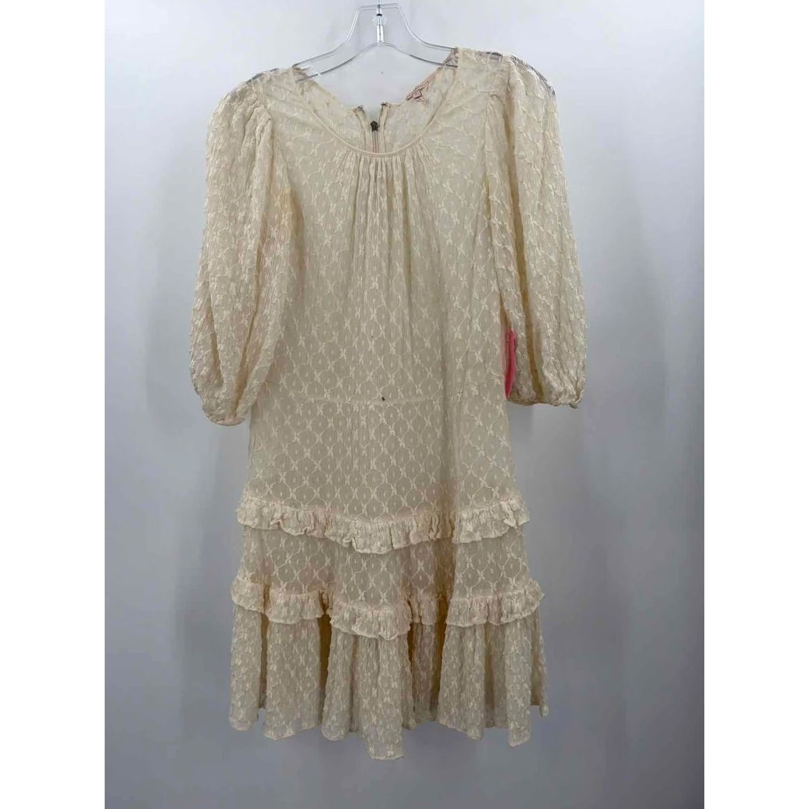 Rebecca Taylor Pre-Owned Rebecca Taylor Ivory Size 2 Short Long Sleeve Dress Size XS / US 0-2 / IT 36-38 - 2 Thumbnail