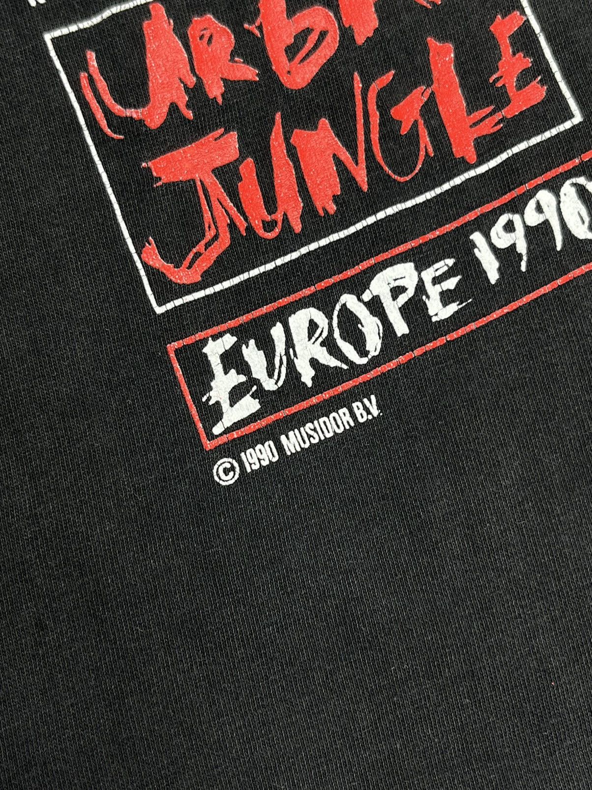 Vintage 1990 The Rolling Stones Vintage Urban Jungle Europe Tshirt Size US XL / EU 56 / 4 - 4 Thumbnail