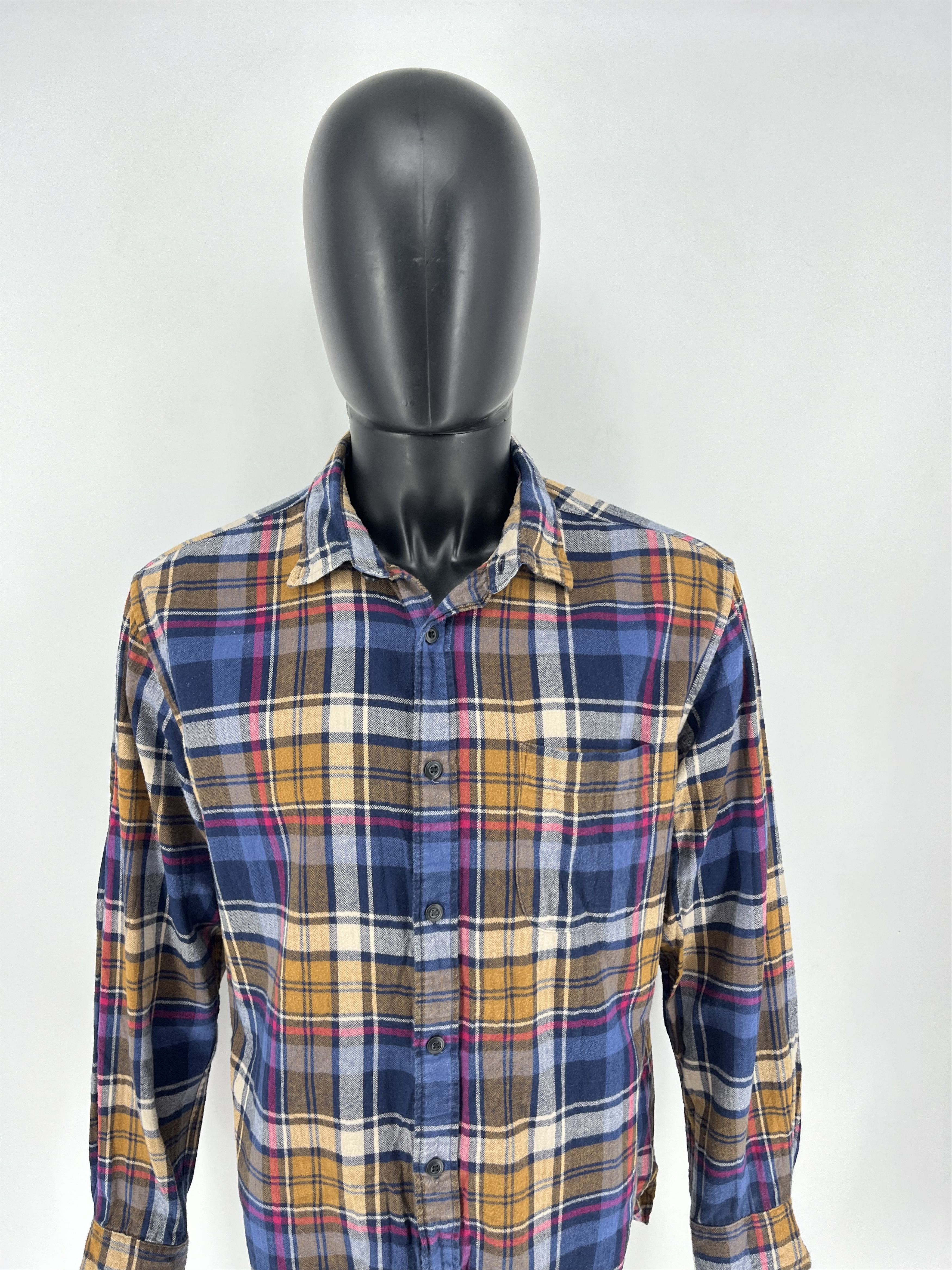Flannel × Uniqlo × Vintage Vintage Uniqlo Flannel Shirt Button Up Travis Scott Style Size US XL / EU 56 / 4 - 5 Thumbnail
