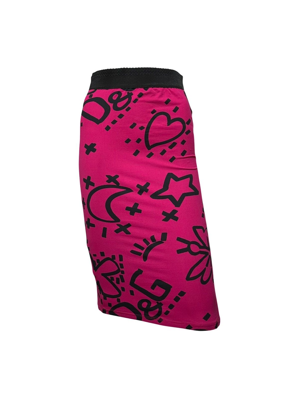 Dolce & Gabbana D&G F/W 2003 Graffiti Print High Waisted Pencil Skirt Size 28" / US 6 / IT 42 - 1 Thumbnail