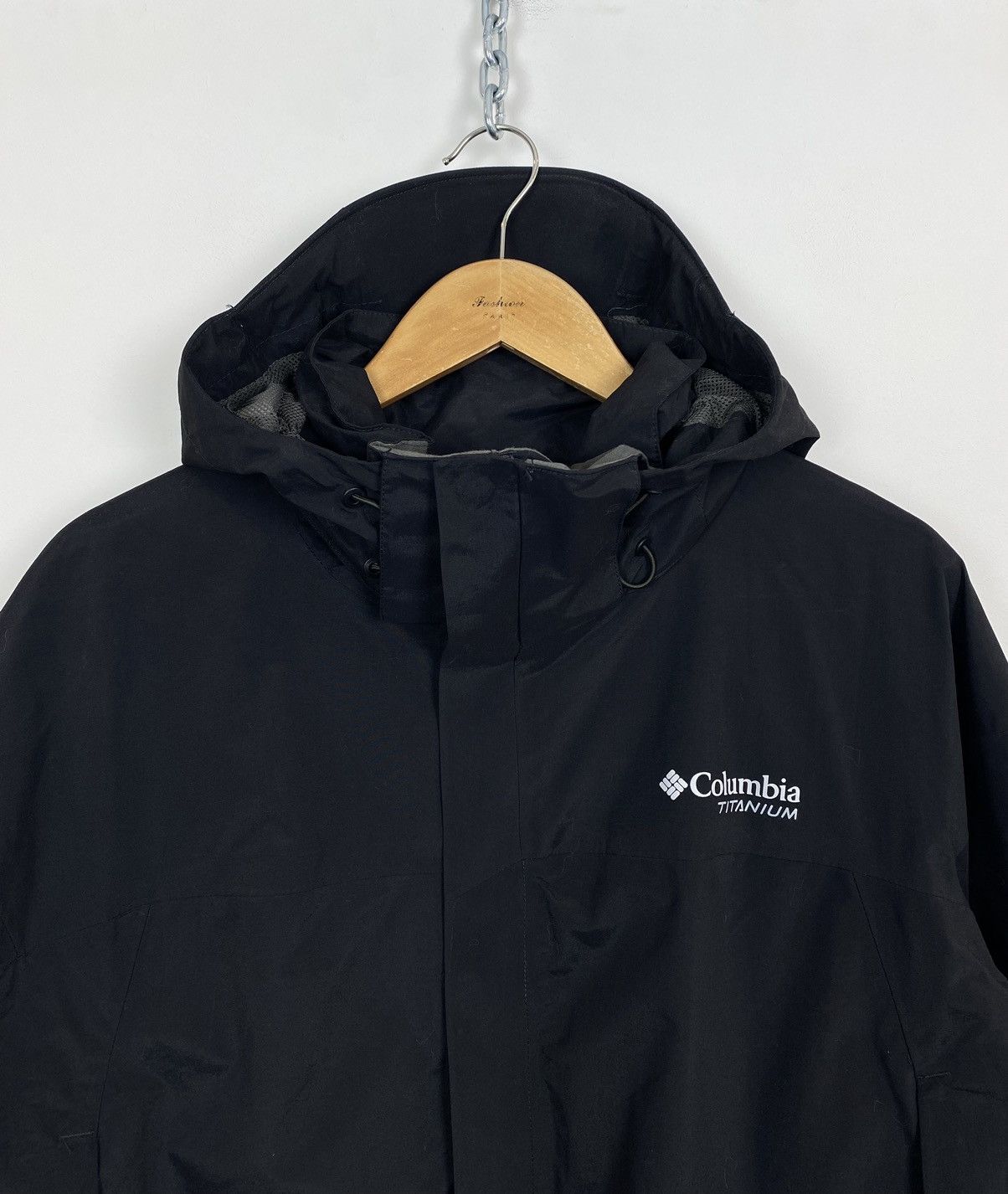 Columbia Columbia Omni-Tech Long Sleeve Coat Jacket Size XL Black Top Size US XL / EU 56 / 4 - 2 Thumbnail