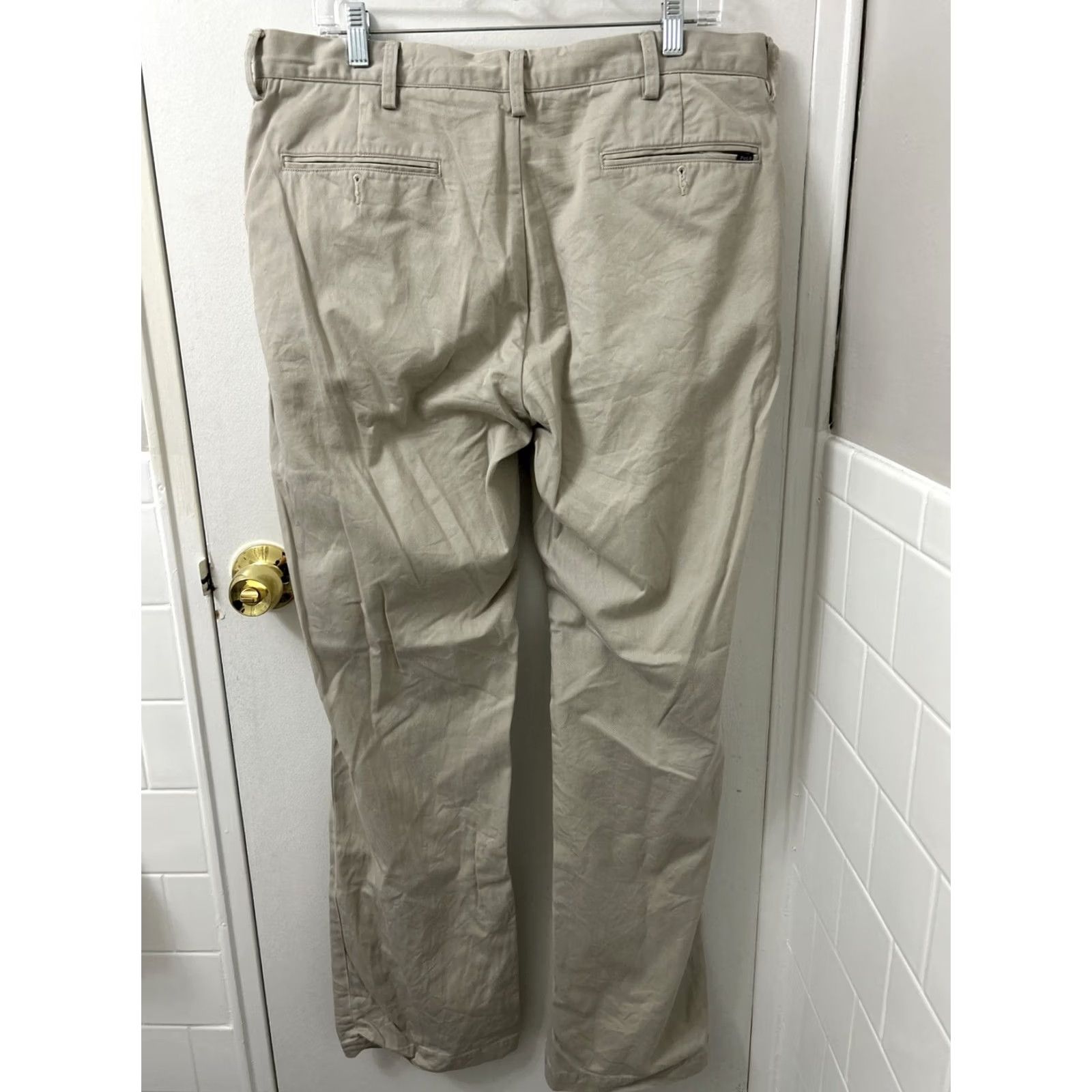 Polo Ralph Lauren Polo Ralph Lauren Pants Mens 36x34 Beige Chino Flat Front Straight Leg Casual Business Size US M / EU 48-50 / 2 - 7 Thumbnail