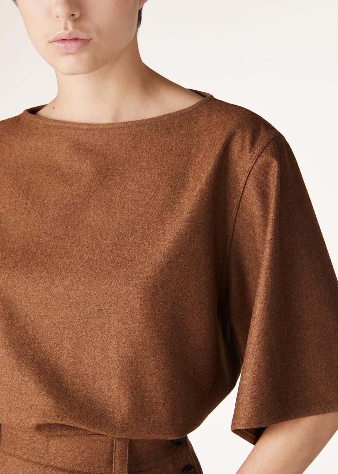 Loro Piana o1srvl11e0425 FAO0894 T-Shirt in Brown Size L / US 10 / IT 46 - 4 Thumbnail
