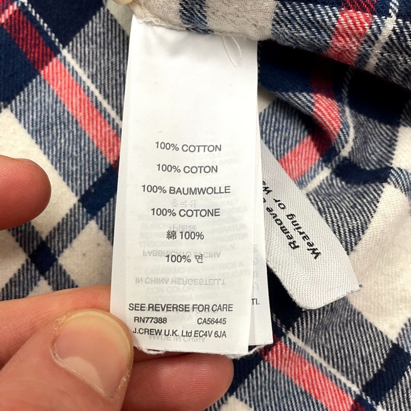 J.Crew J.CREW Button-Up Shirt Womens 00 Boy Fit Plaid Flannel Cotton Multicolor Casual Shirt Size XXS / US 00 / IT 34 - 4 Thumbnail