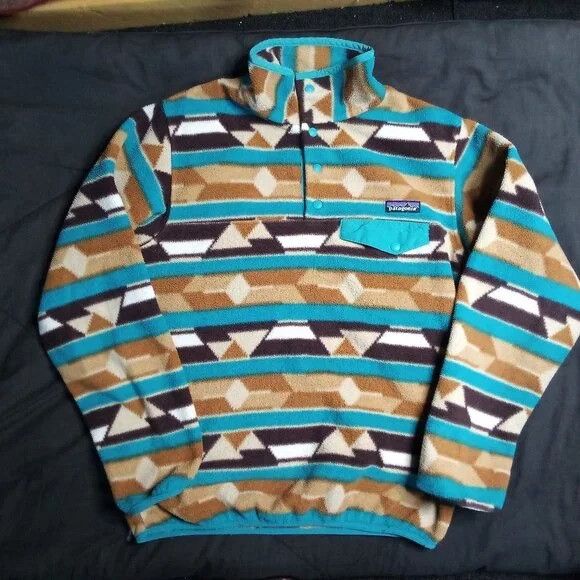 Patagonia Patagonia Synchilla Geometric Snap T Fleece Jacket Size M / US 6-8 / IT 42-44 - 2 Thumbnail