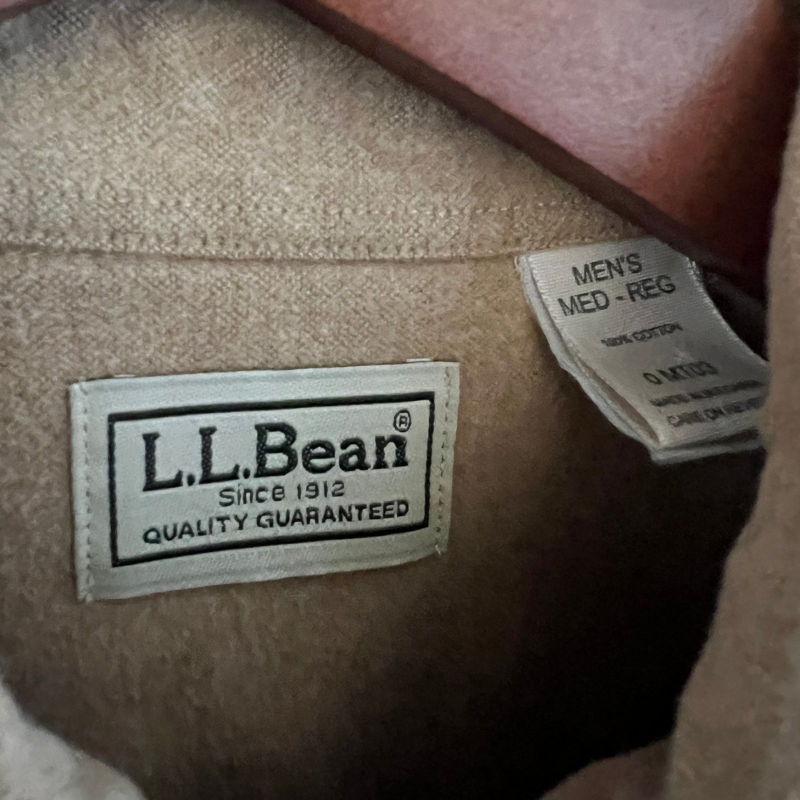L.L. Bean Vintage L.L. BEAN Men's Beige Chamois Shirt M 23x31 Size US M / EU 48-50 / 2 - 3 Thumbnail