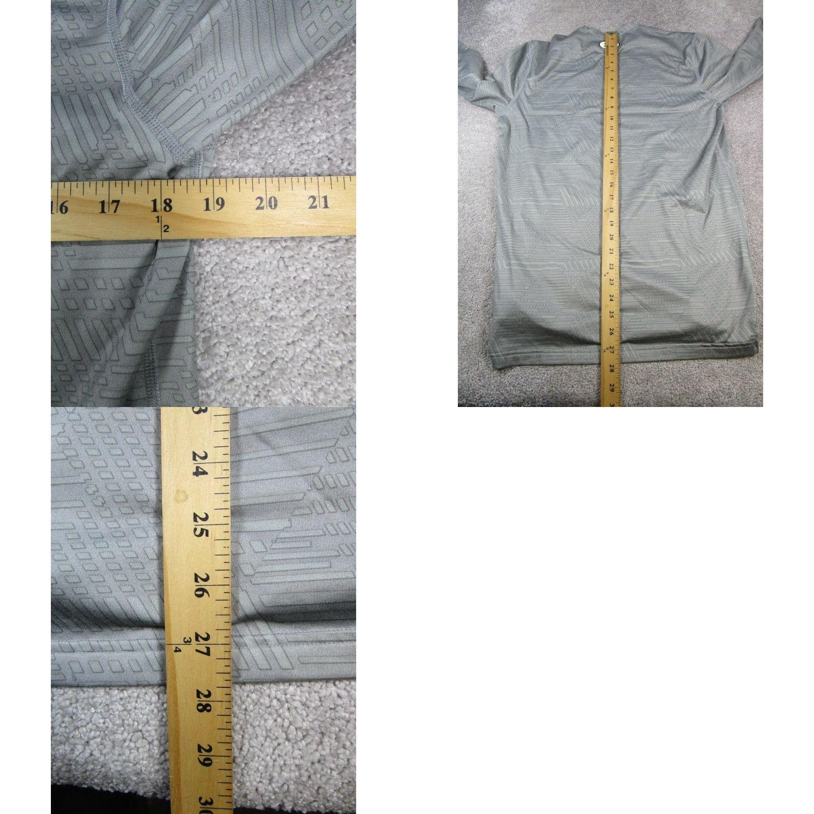 Under Armour Under Armour Shirt Mens Medium Gray ColdGear Running Pullover Size US M / EU 48-50 / 2 - 8 Thumbnail