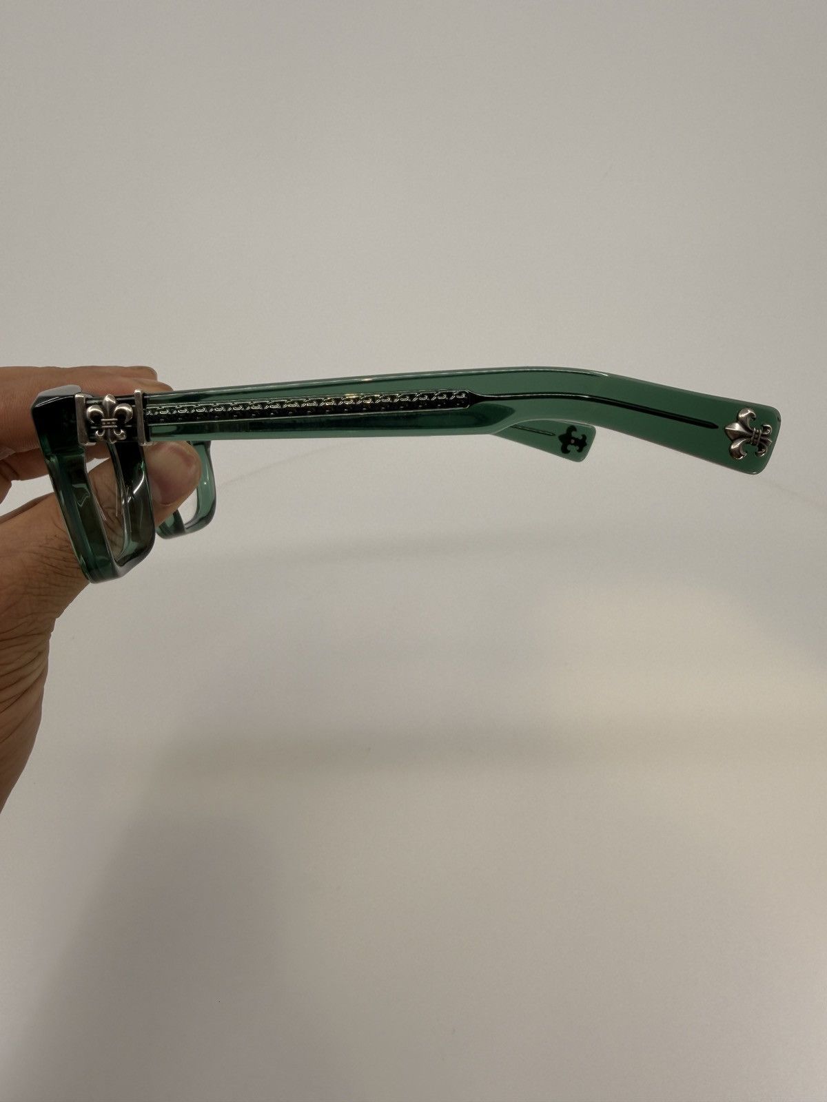 Chrome Hearts Chrome Hearts See You In Tea Marine Green/Silver Glasses Size ONE SIZE - 3 Thumbnail