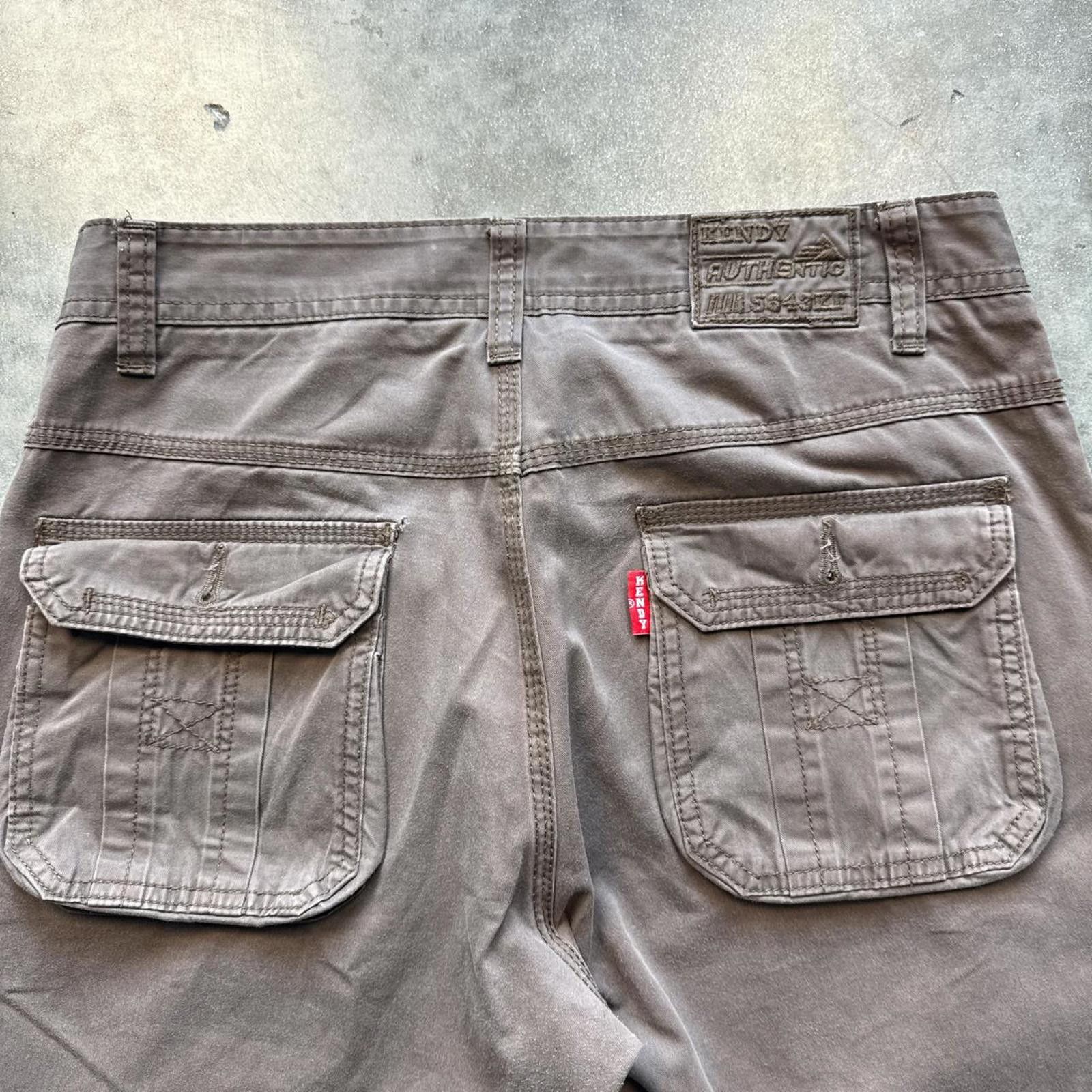 Other Brown Canvas Cargo Pants With A Distressed Look Size US 32 / EU 48 - 4 Thumbnail