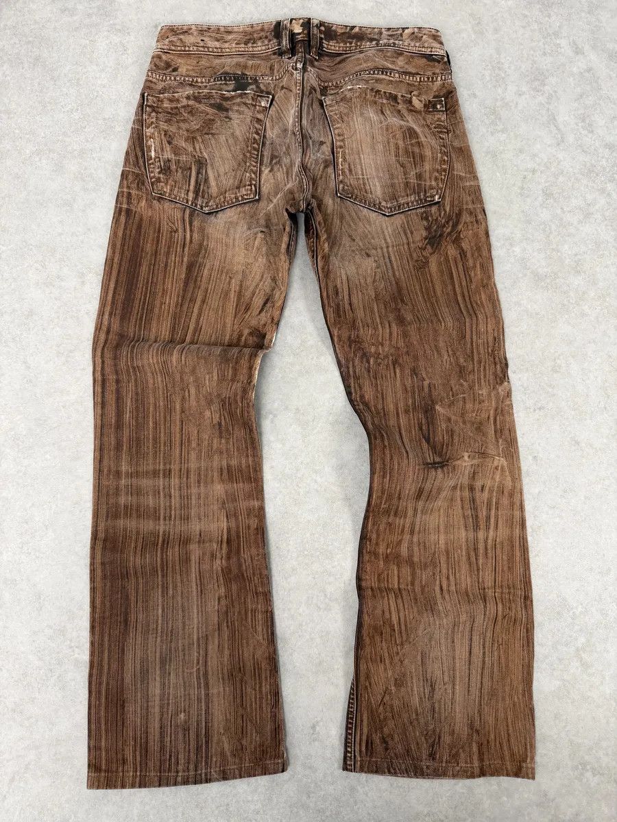 Diesel Diesel Abstract Painted Effect Brown Gradient Denim Jeans Size US 31 - 2 Thumbnail