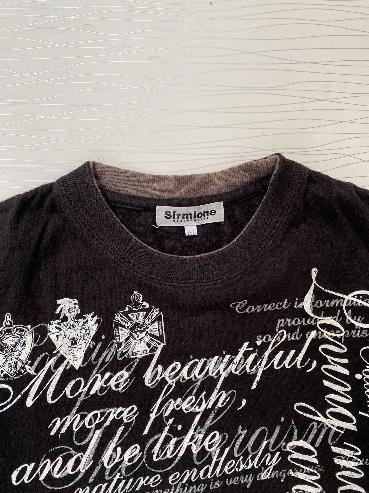 Japanese Brand Japanese Sirmione poem ISWN Raf Simons Hysteric Glamour Tee Size US S / EU 44-46 / 1 - 3 Thumbnail