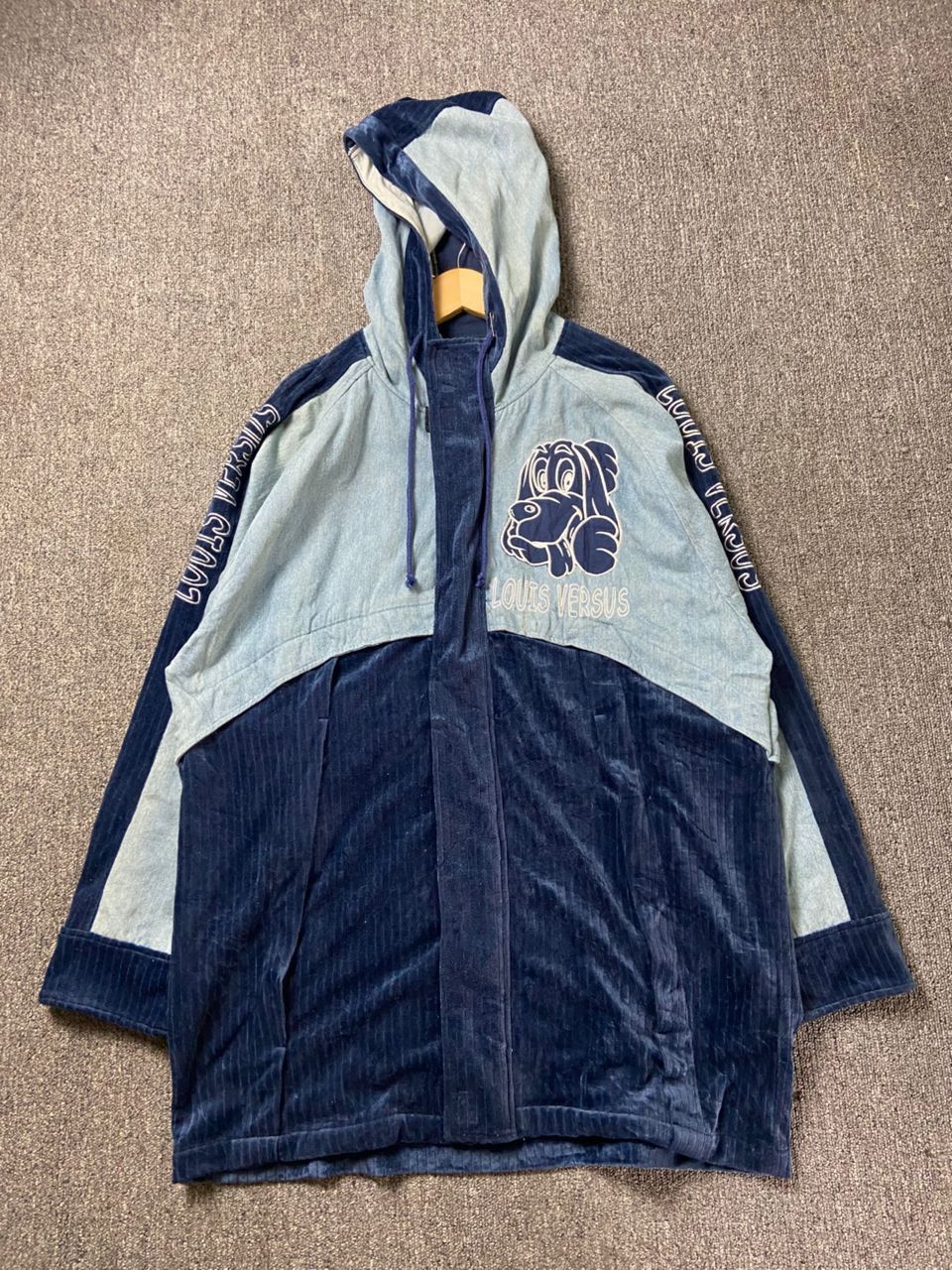 Japanese Brand Louis Versus Embroidery Velvet & Jeans Jacket (204) Size US M / EU 48-50 / 2 - 1 Thumbnail