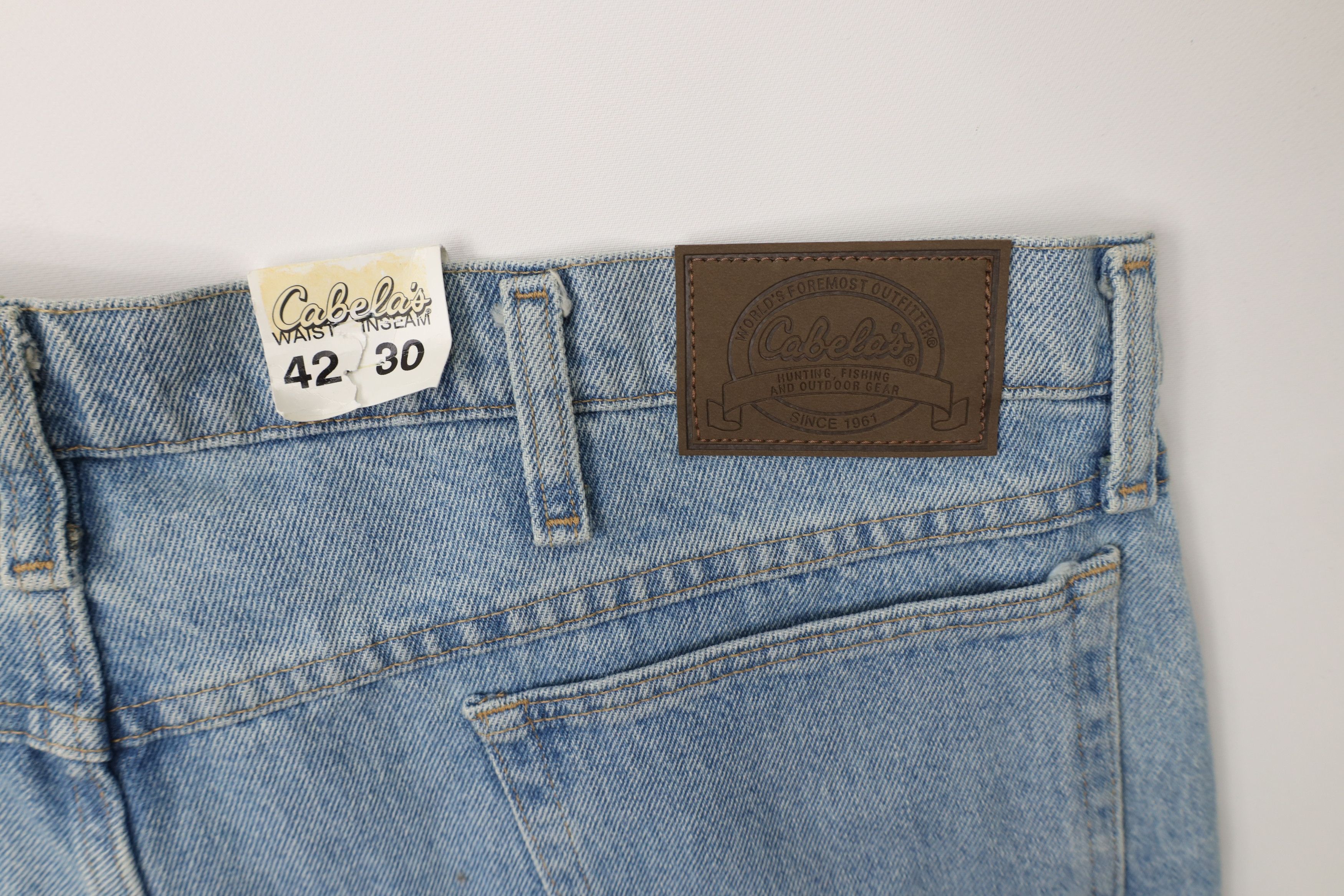 Cabelas Deadstock Vintage Y2K Cabelas Fit Wide Leg Denim Jeans Blue Size US 42 / EU 58 - 14 Thumbnail