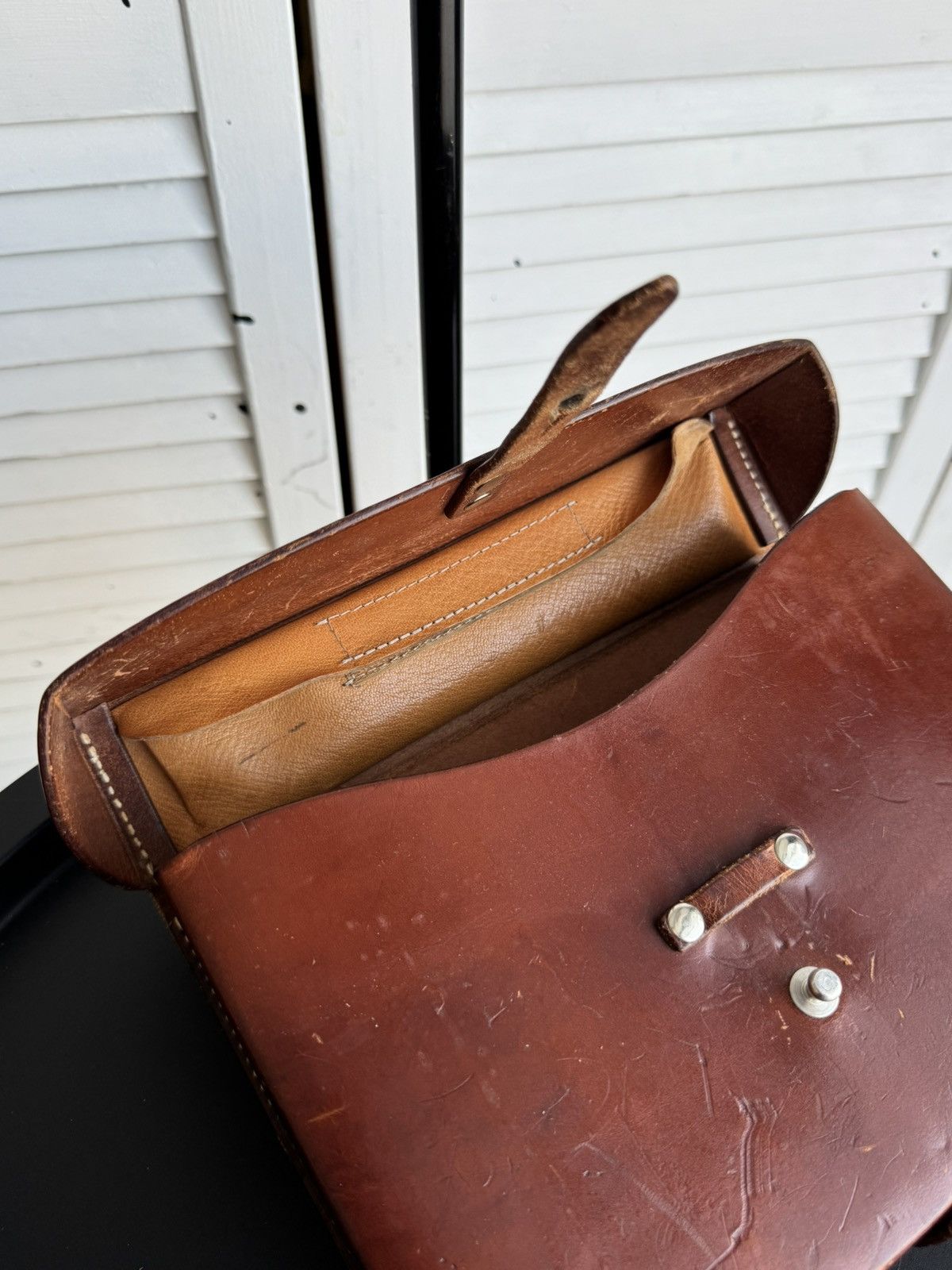 Vintage Vintage Swiss Army Leather Satchel Handcrafted Bag 1977 Size ONE SIZE - 12 Thumbnail