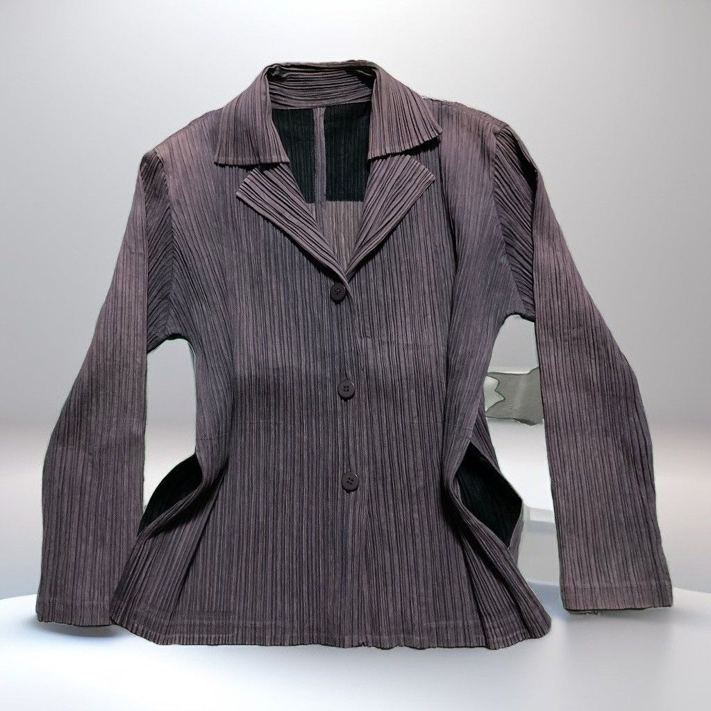 Designer × Issey Miyake × Pleats Please Issey Miyake Pleat please Issey miyake Suit Size 40R - 2 Thumbnail