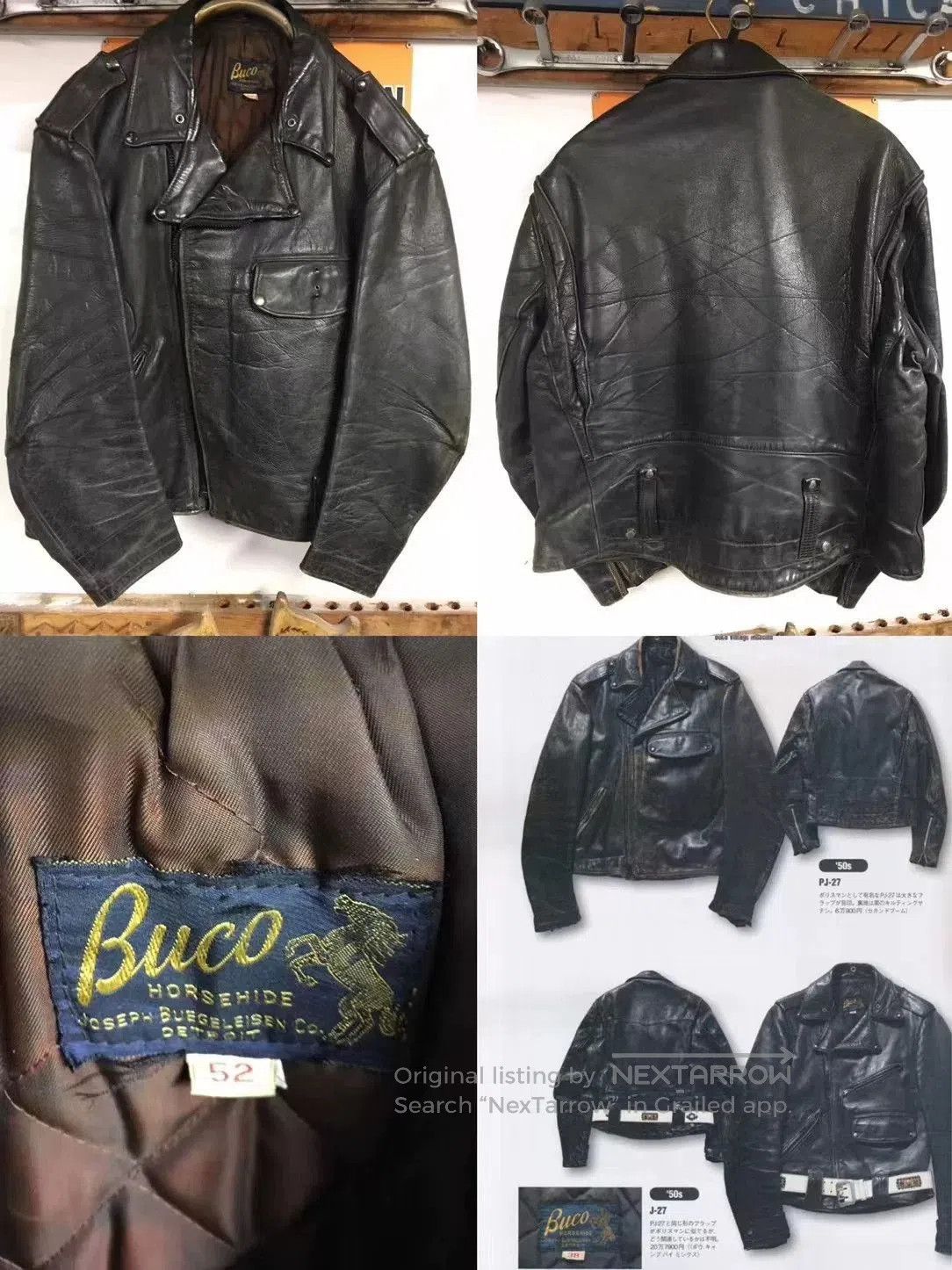 RRL Ralph Lauren Ralph Lauren BUCO Prototype Leather Jacket. Size US L / EU 52-54 / 3 - 9 Thumbnail
