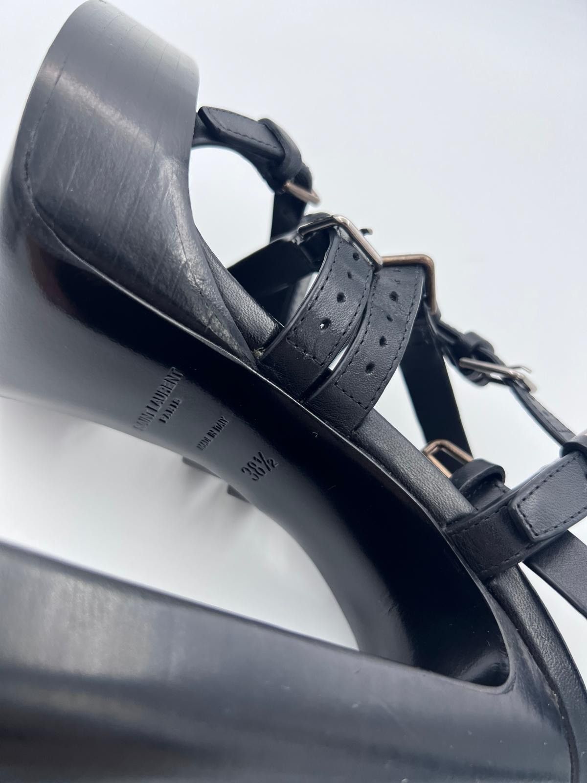 Saint Laurent Paris New Saint Laurent Platz Sandals IT 38.5/ US 8.5 Size US 8.5 / IT 38.5 - 11 Thumbnail