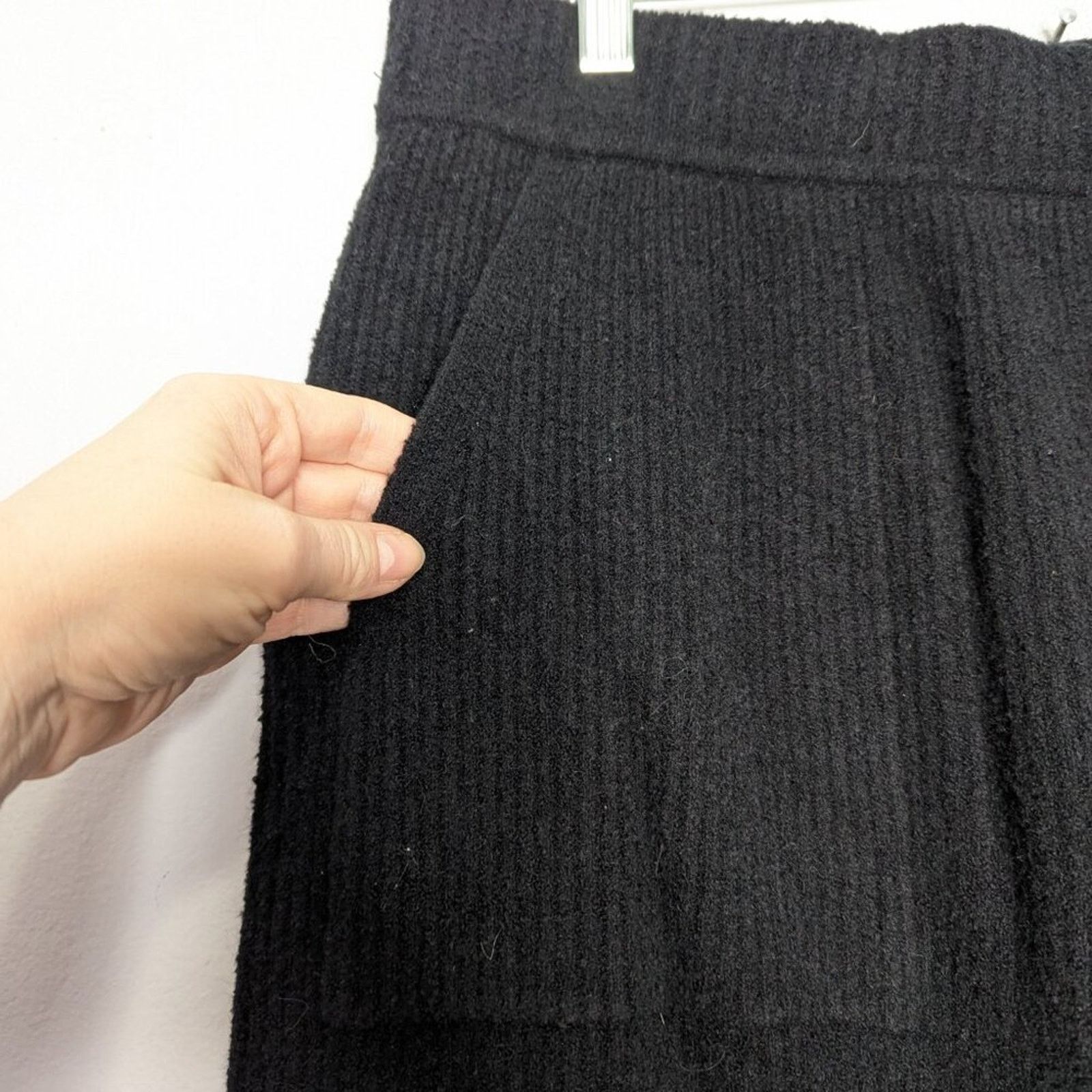 Athleta Black Felicity Cozy Pant Cashmere Blend Pockets XL