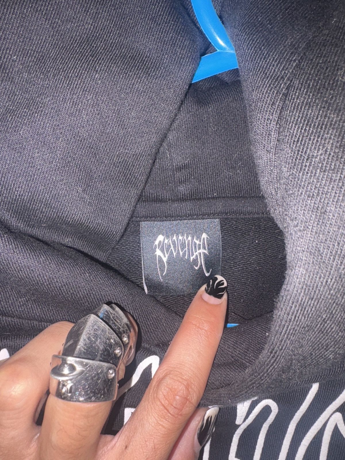 Revenge Black/white outline kill hoodie Size US M / EU 48-50 / 2 - 4 Thumbnail
