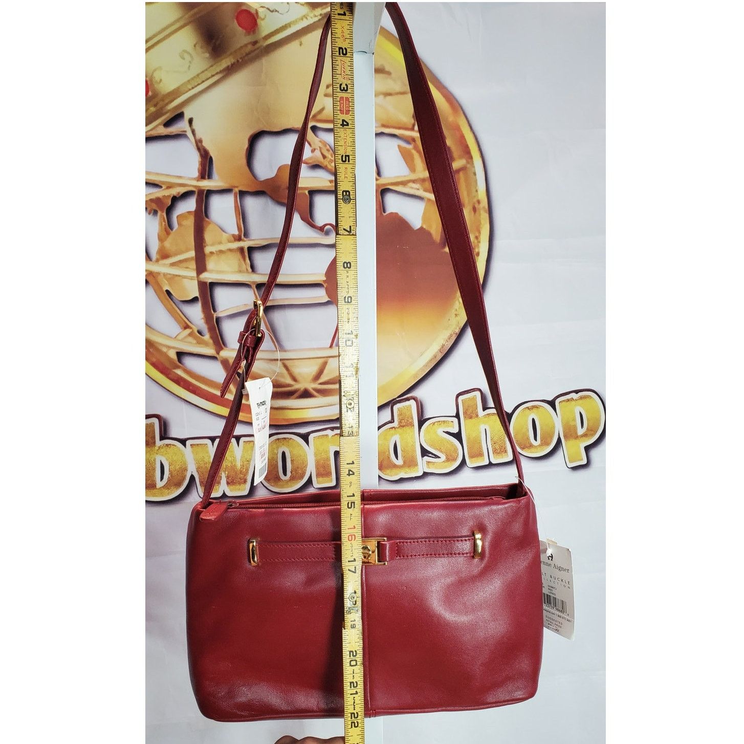Etienne Aigner Brand New Etienne Aigner Red Leather Shoulder Bag Size ONE SIZE - 6 Thumbnail