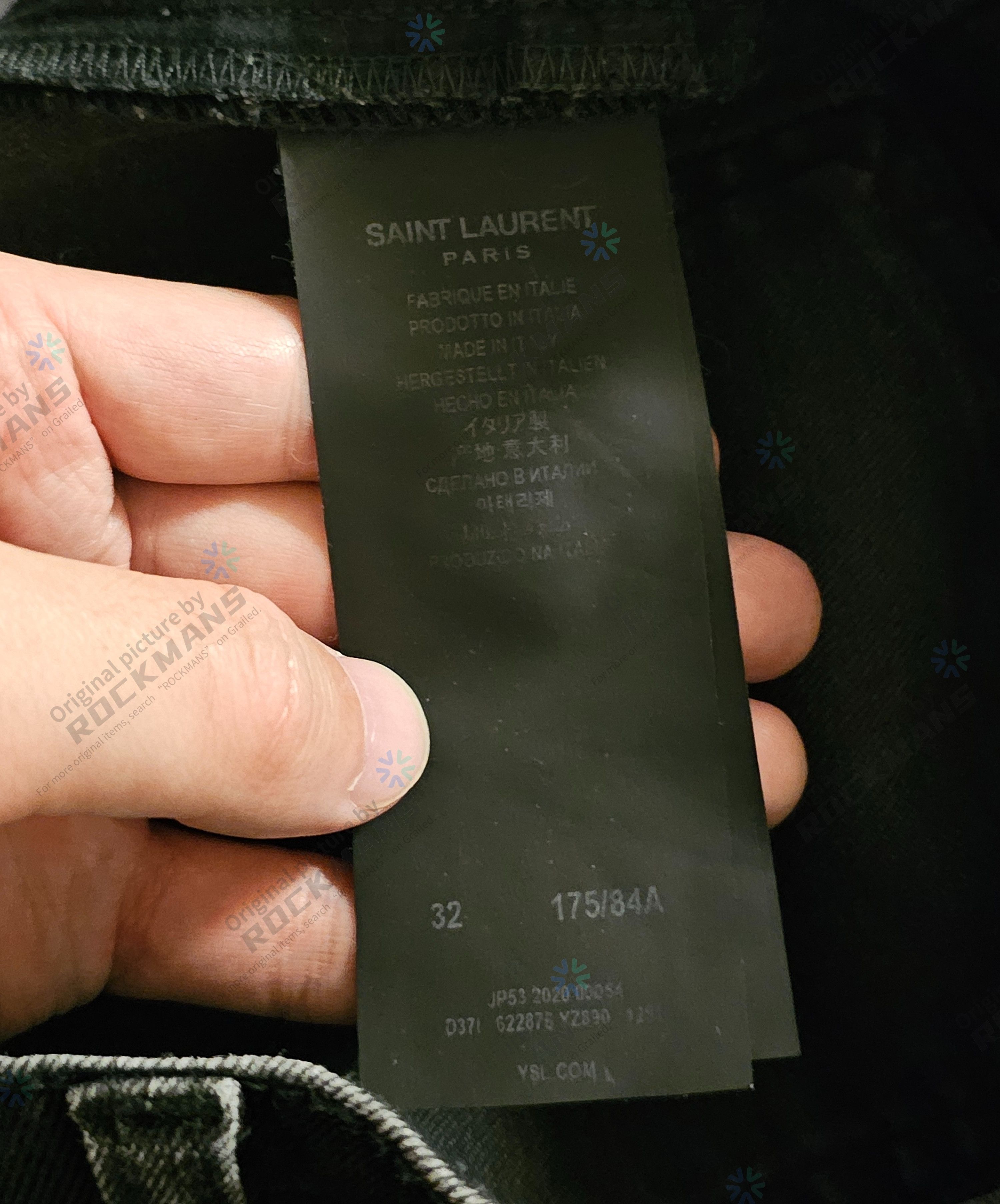 Saint Laurent Paris Saint Laurent D24 Black Jeans Size 32 Size US 32 / EU 48 - 5 Thumbnail