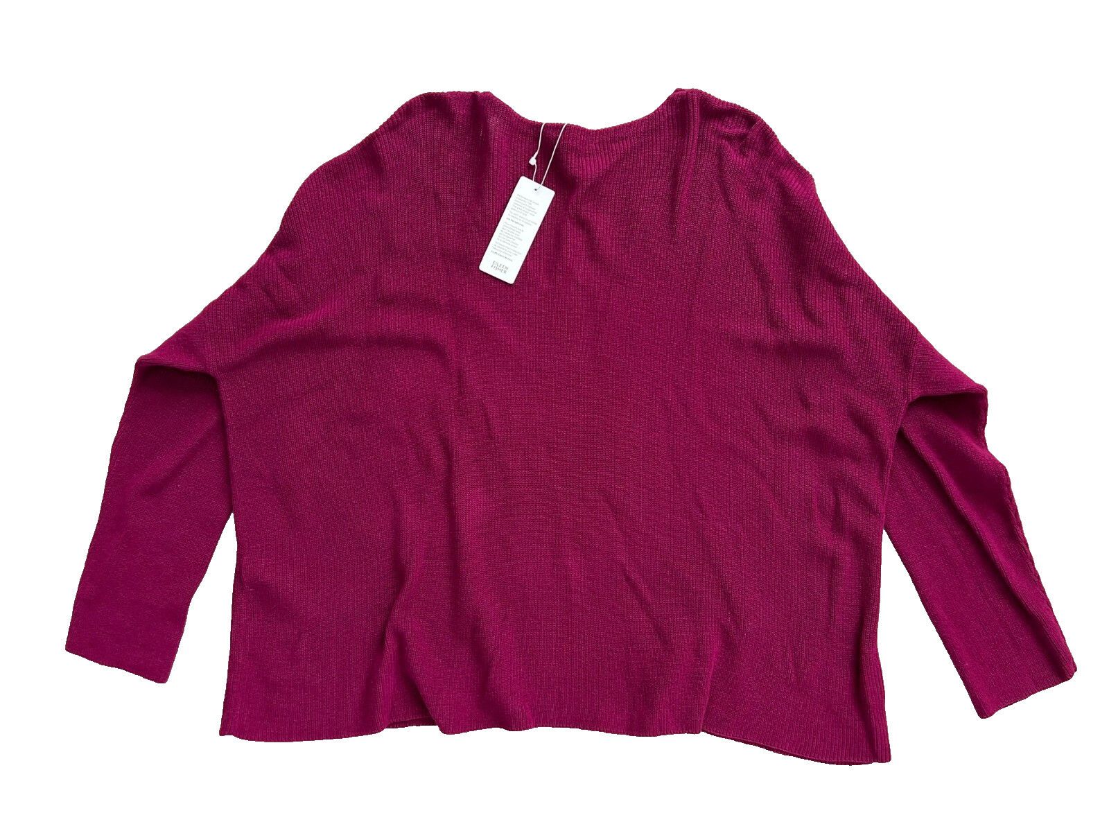 Eileen Fisher Eileen Fisher Organic Cotton Crepe V-Neck Top Rhapsody ( L ) Size L / US 10 / IT 46 - 5 Thumbnail