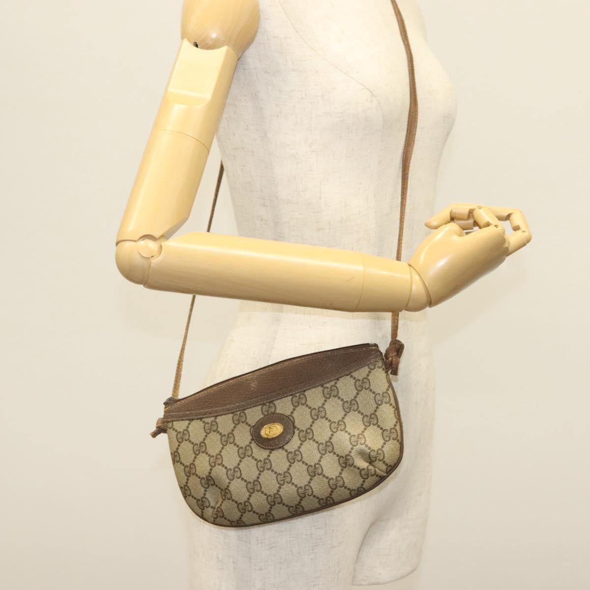 Gucci GUCCI GG Supreme Shoulder Bag Pvc Beige Gold 904 02 020 Size ONE SIZE - 22 Thumbnail