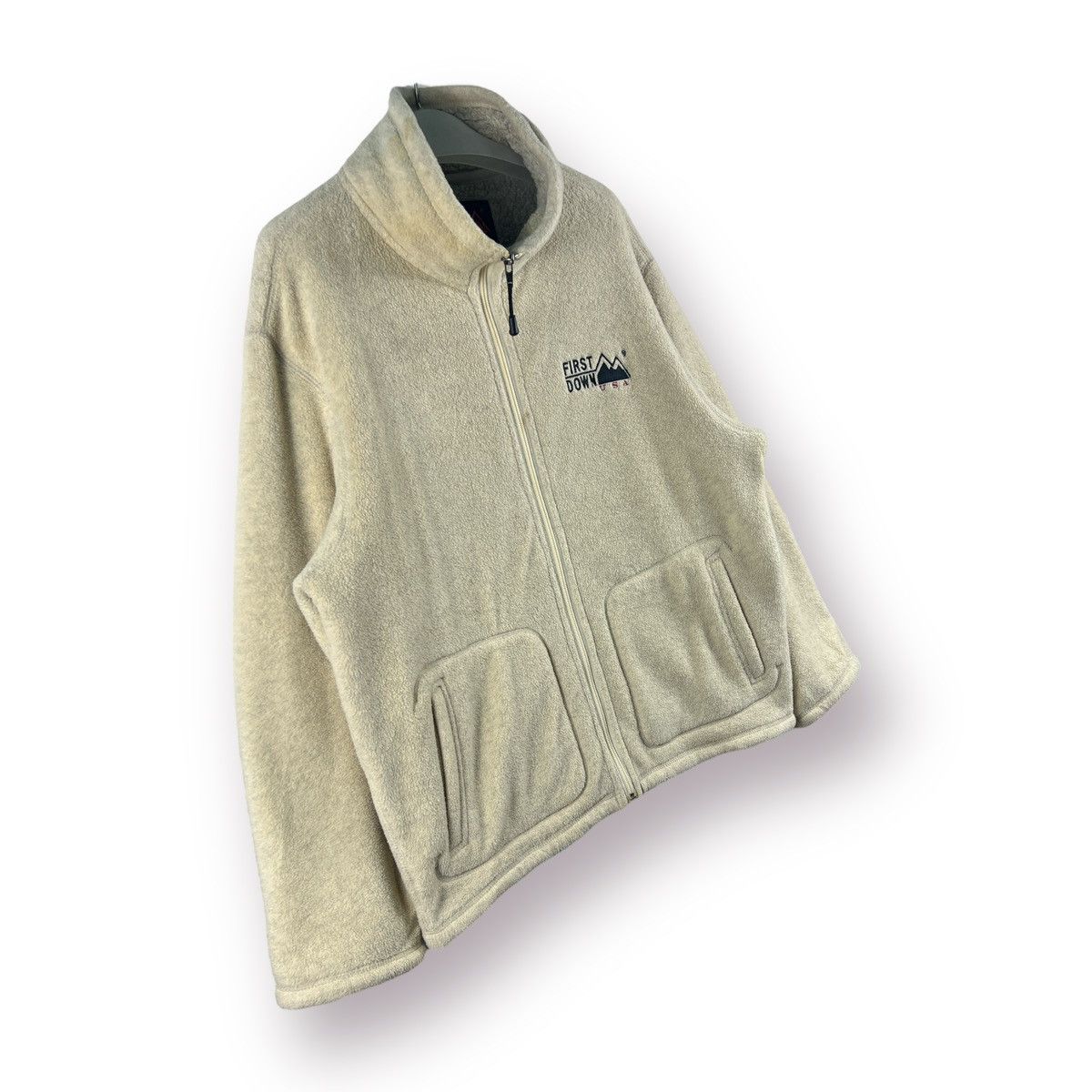 Other 🔥 FIRST DOWN DEEP PILE STREETWEAR FLEECE JACKET - M Size US M / EU 48-50 / 2 - 3 Thumbnail