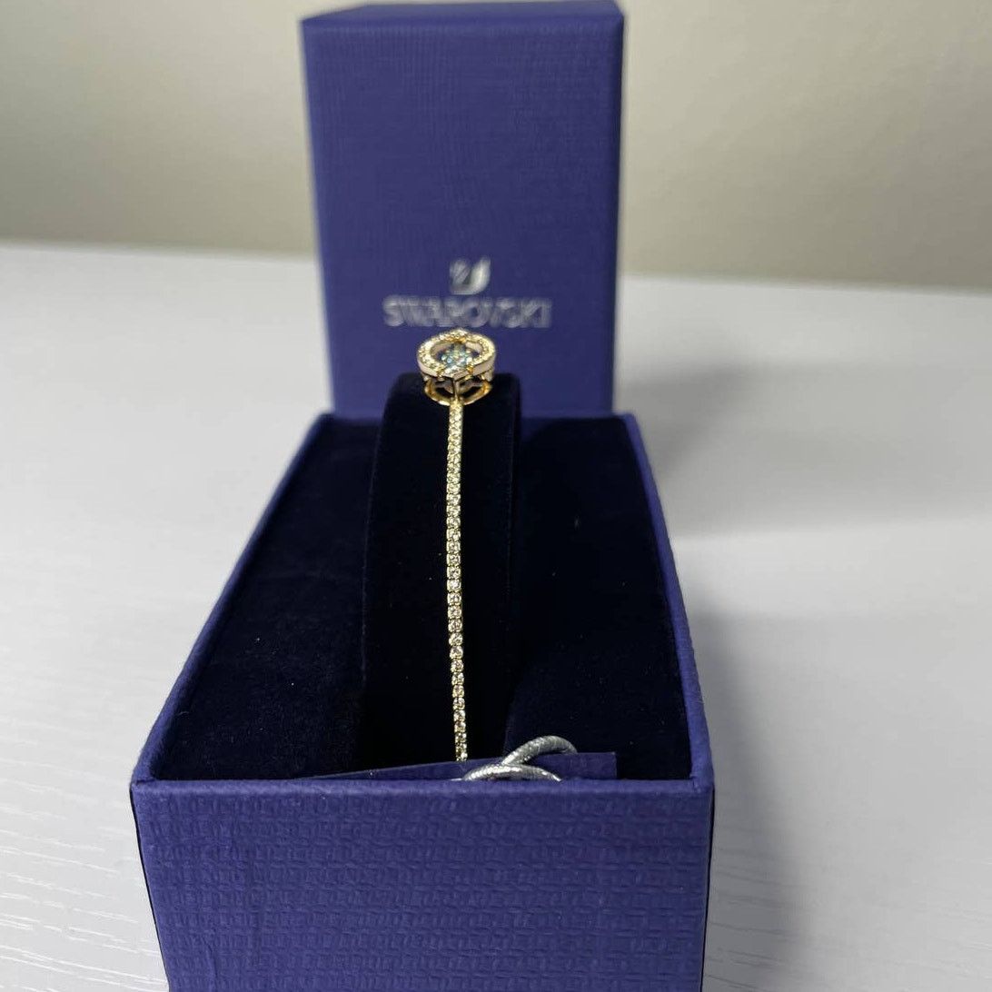 Swarovski Swarovski Sparkling Dance Bracelet Medium Gold Tone Size ONE SIZE - 4 Thumbnail