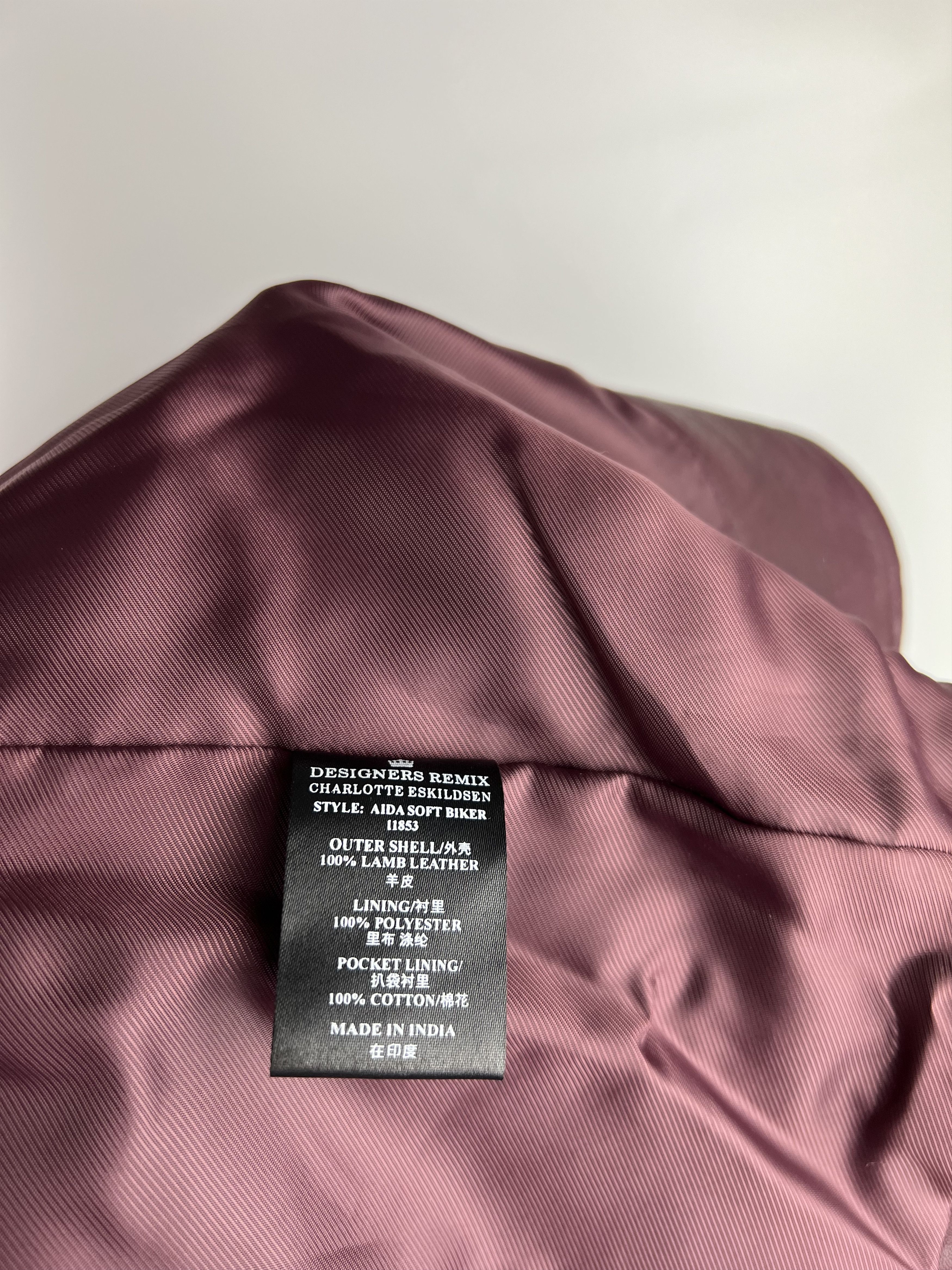 Designers Remix Collection Charlotte Eskildsen Leather Biker Jacket Size XS Size XS / US 0-2 / IT 36-38 - 6 Thumbnail