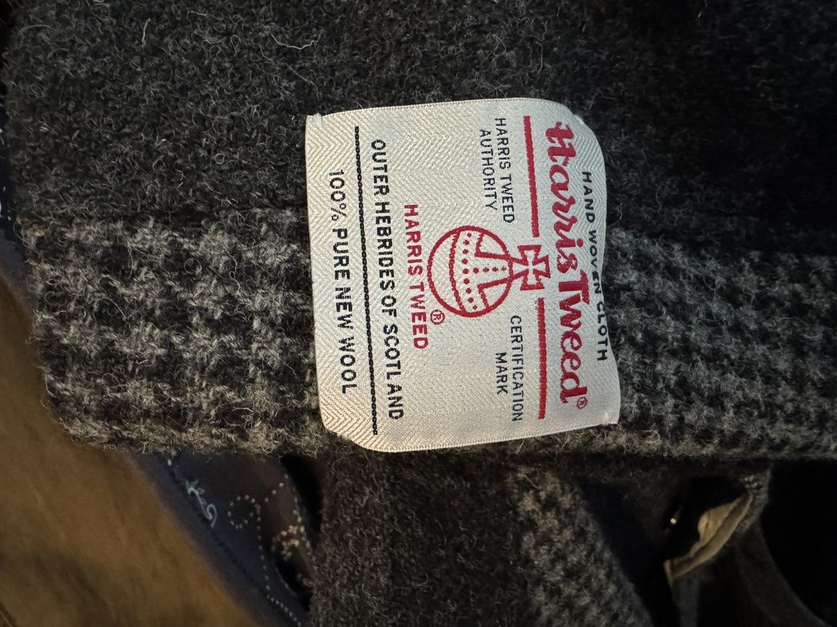 Beams Plus x Harris Tweed Grey Patchwork Wool Coat Size US XS / EU 42 / 0 - 3 Thumbnail