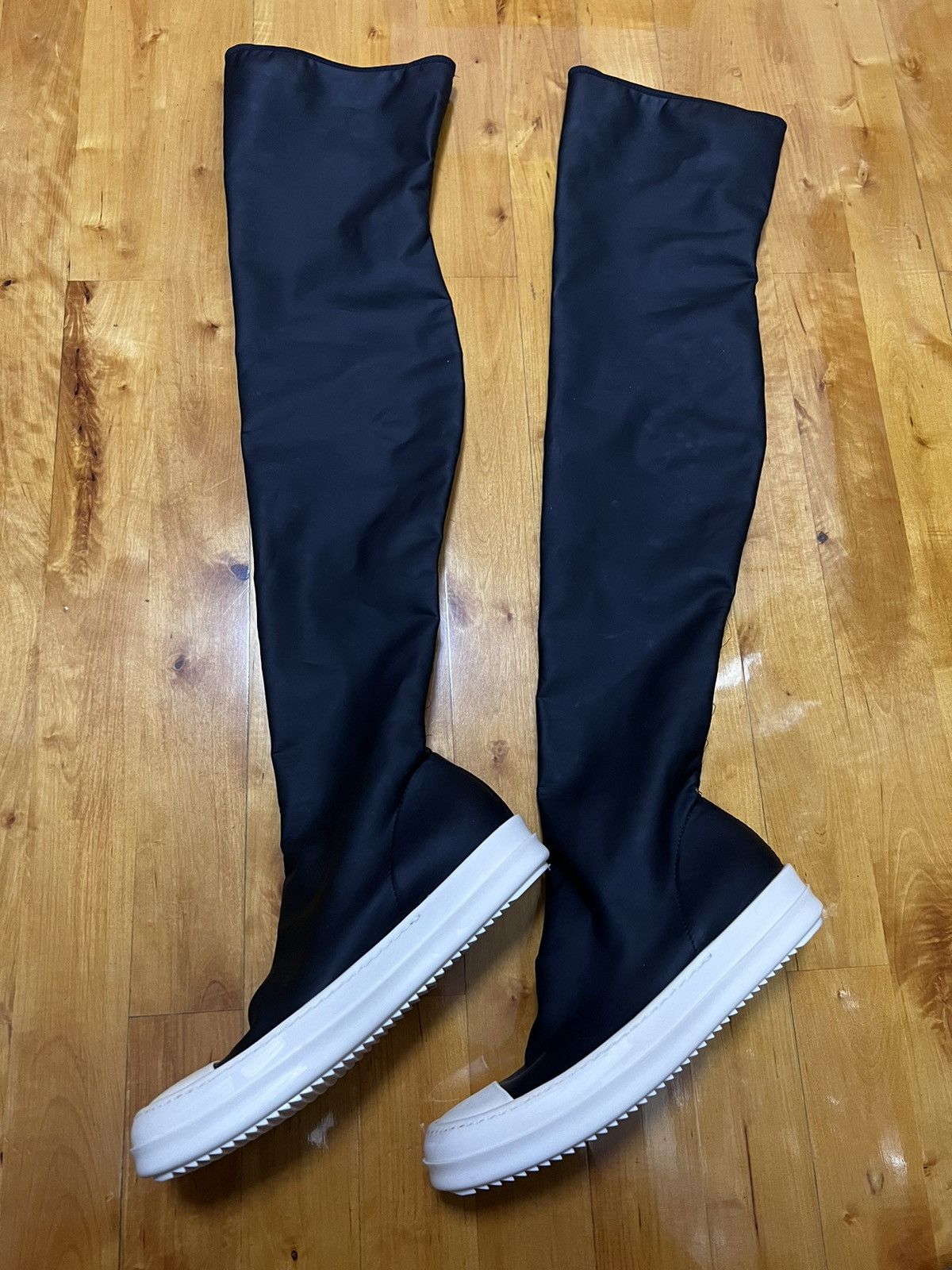 Rick Owens Drkshdw Rick owens drkshdw thigh high stocking ramones sz 38 Size US 8 / IT 38 - 2 Thumbnail