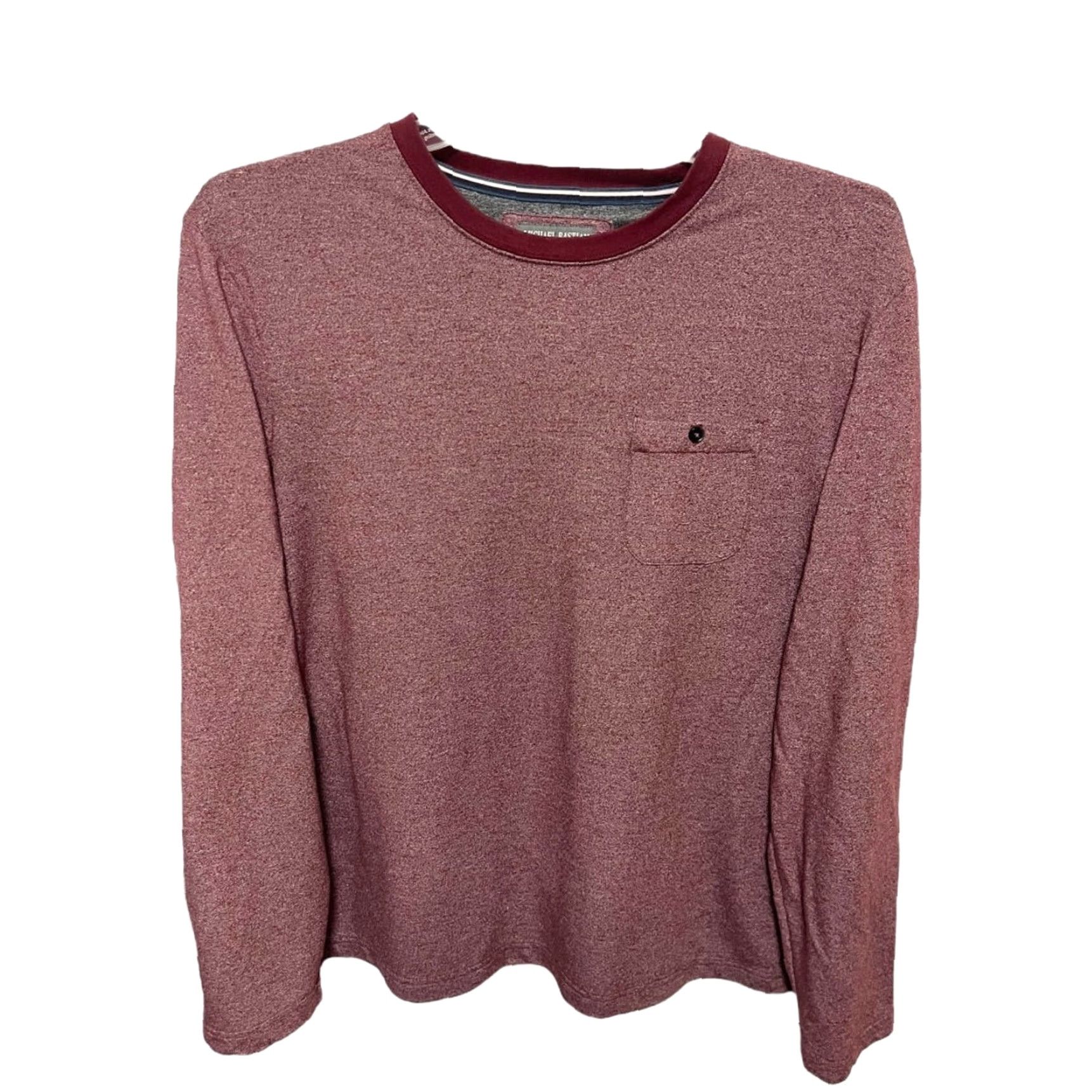 Vintage Michael Bastian Long Sleeve Crew Neck Pocket Mens Red Heather L Shirt Size US L / EU 52-54 / 3 - 6 Thumbnail