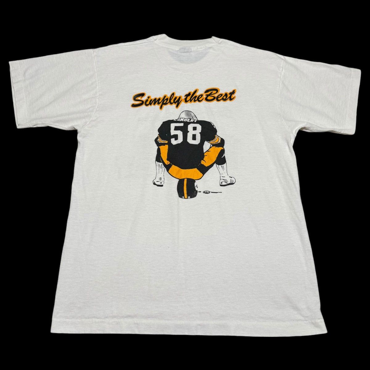 Vintage Vintage Jack Lambert Steelers Hall of Fame Shirt Adult L Size US L / EU 52-54 / 3 - 5 Thumbnail