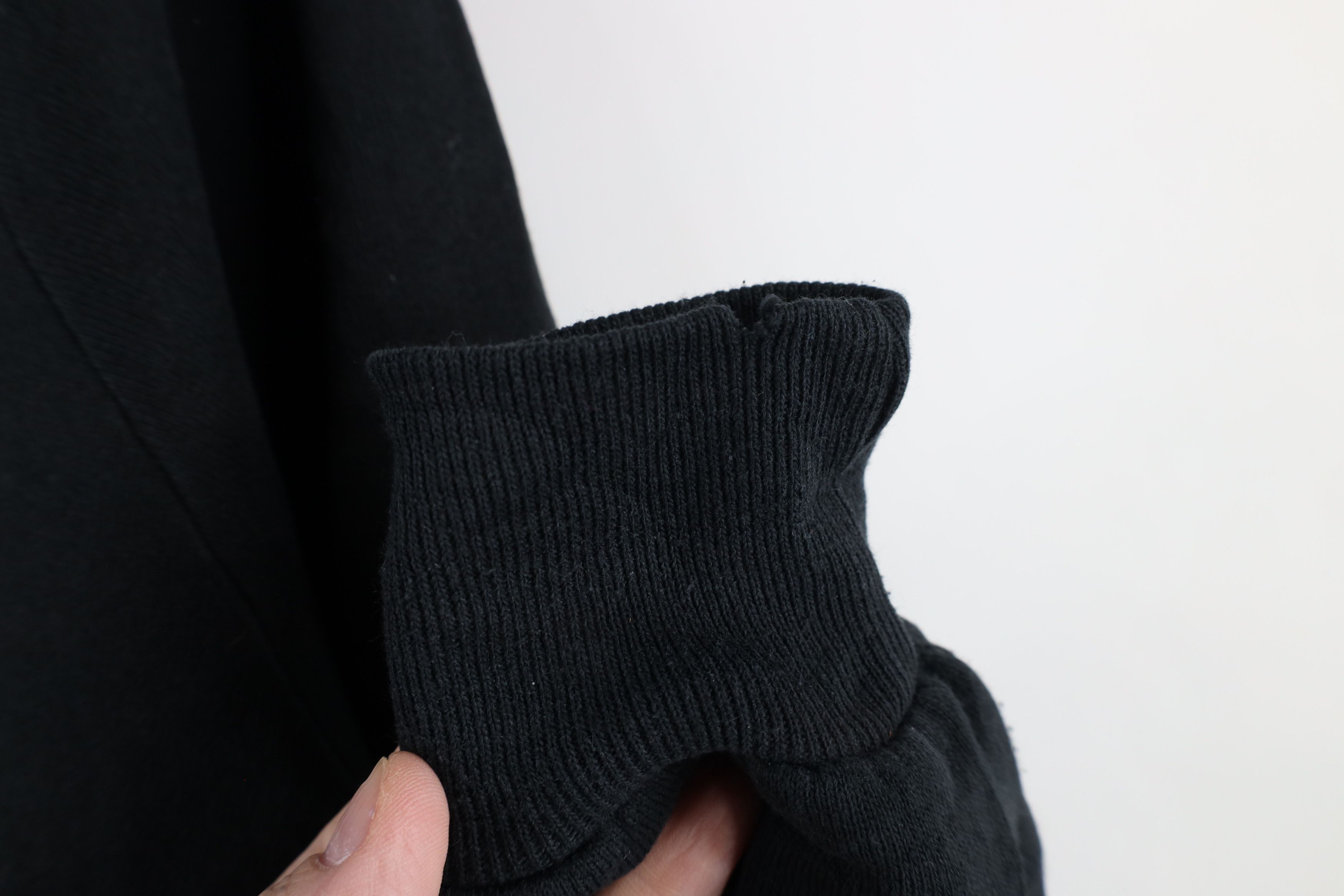 Vintage Vintage 90s Streetwear Nature Collared Sweatshirt Black USA Size XXL / US 16-18 / IT 52-54 - 11 Thumbnail