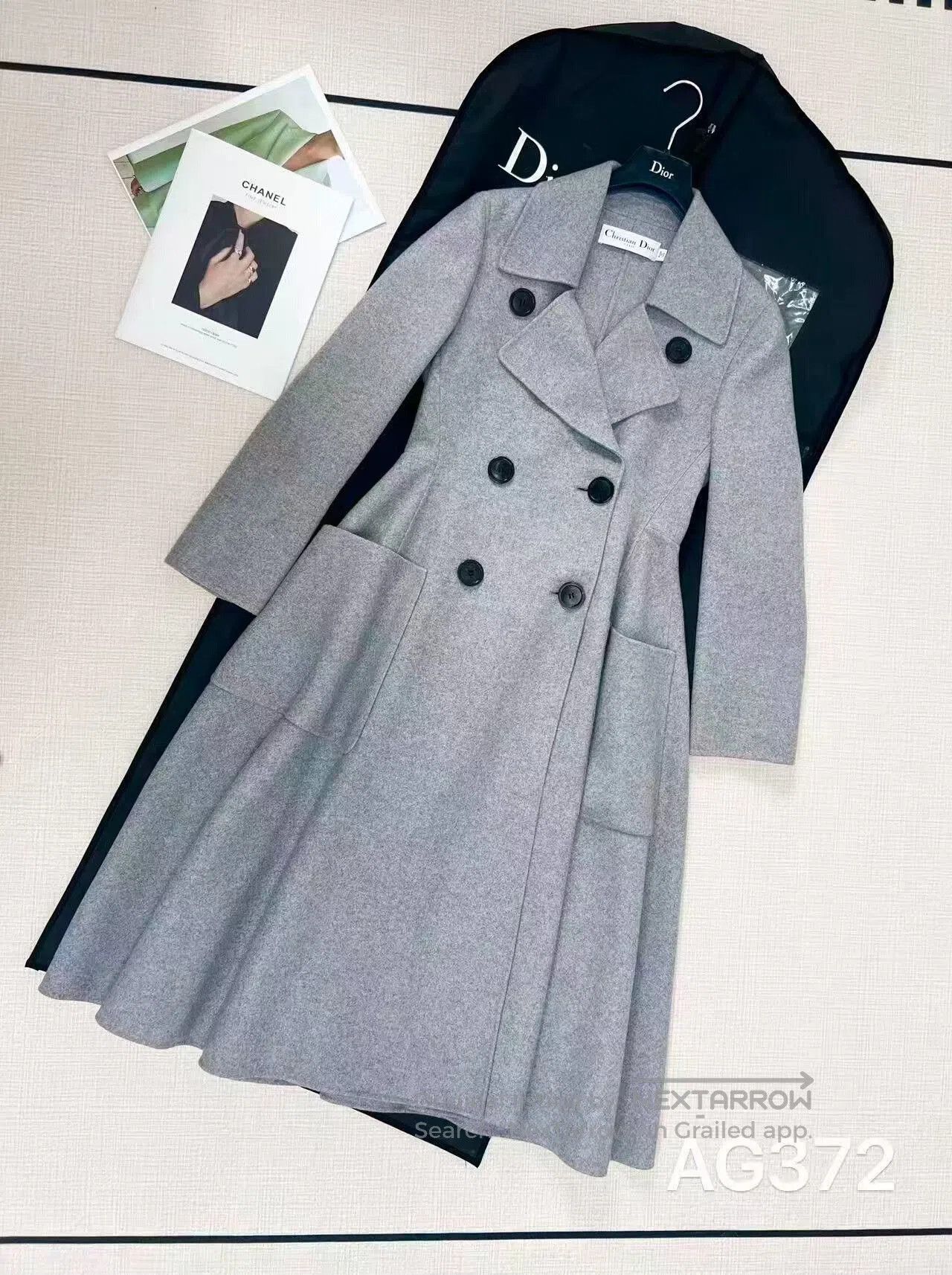 Dior Christian Dior Double-Breasted Coat. Size S / US 4 / IT 40 - 1 Thumbnail