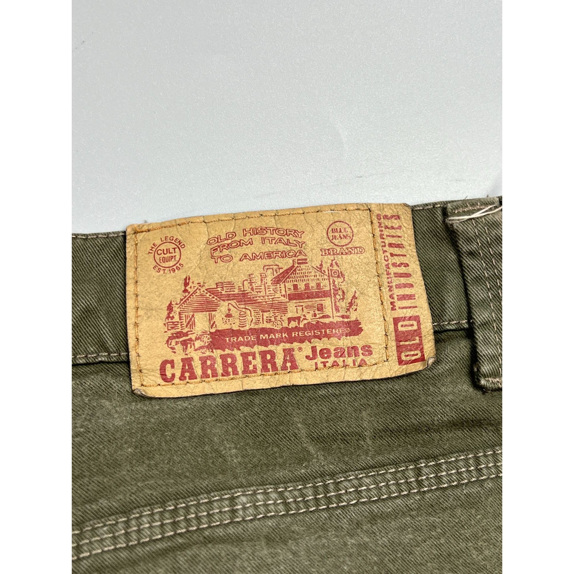 Carrera Carrera Green Denim Jeans Pants (Y0954) Size US 33 - 12 Thumbnail