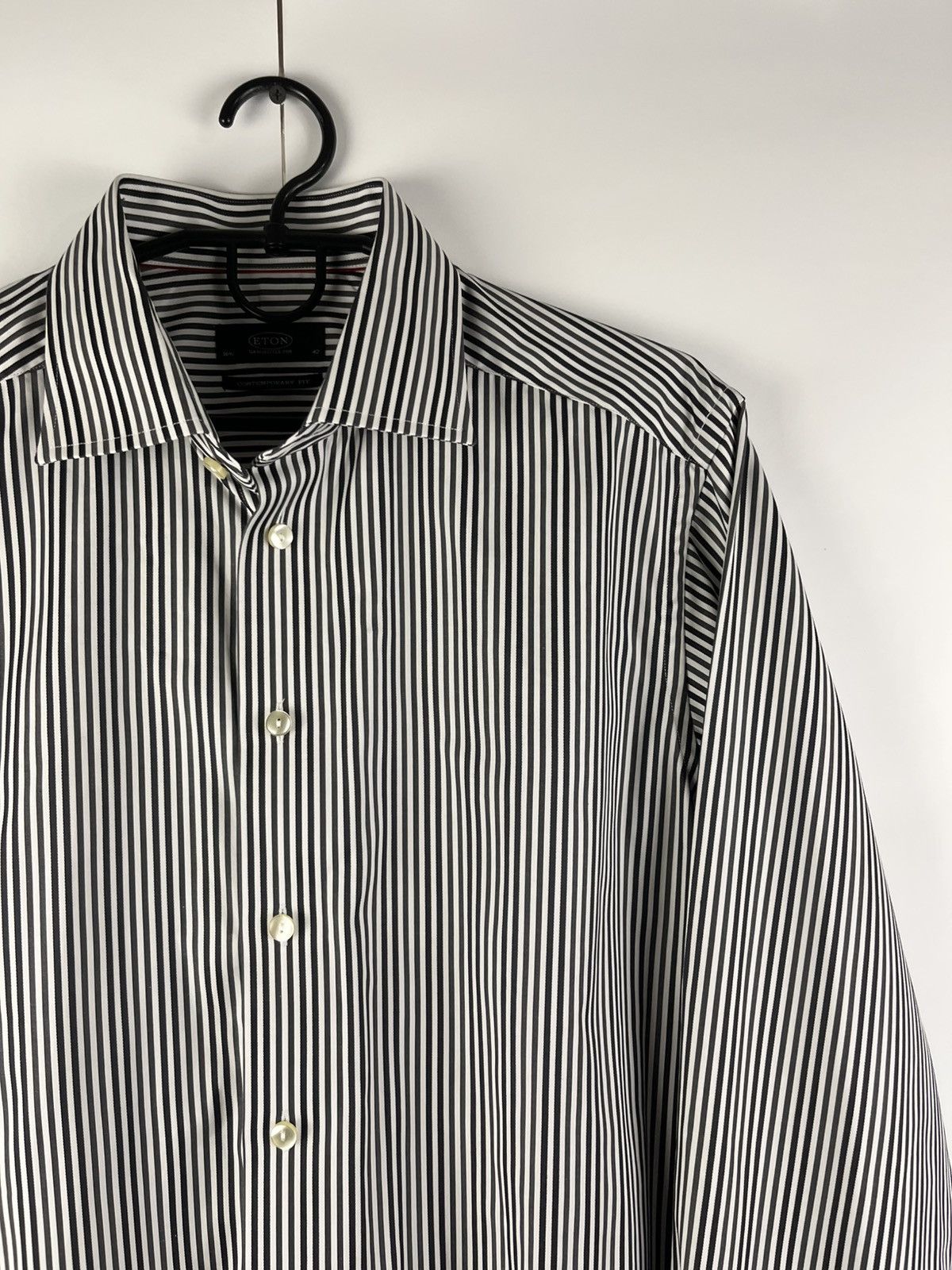 Eton Eton Classic Luxury Stripped Long Sleeve Shirt Button Up Size US L / EU 52-54 / 3 - 3 Thumbnail