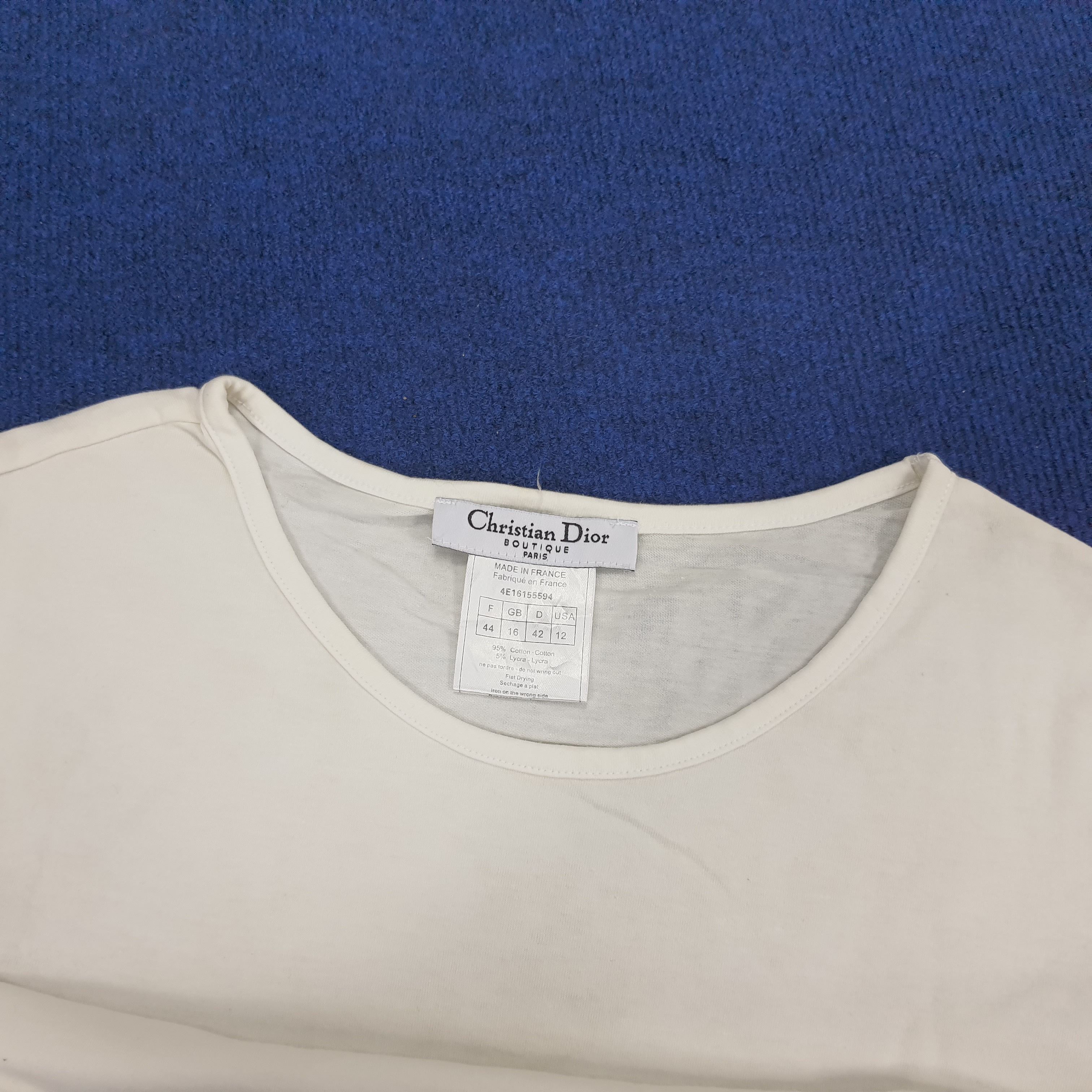 Christian Dior Monsieur × Designer × Vintage Vintage Christian Dior Italian Designer T-shirt Size S / US 4 / IT 40 - 4 Thumbnail