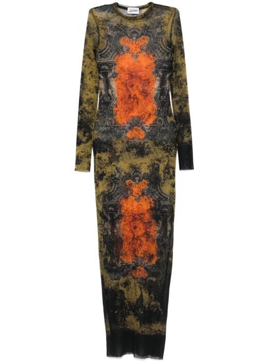 Jean Paul Gaultier JEAN PAUL GAULTIER Women Mid Skirts 2503WDR023 M006P004115 Orange Size XS / US 0-2 / IT 36-38 - 1 Thumbnail