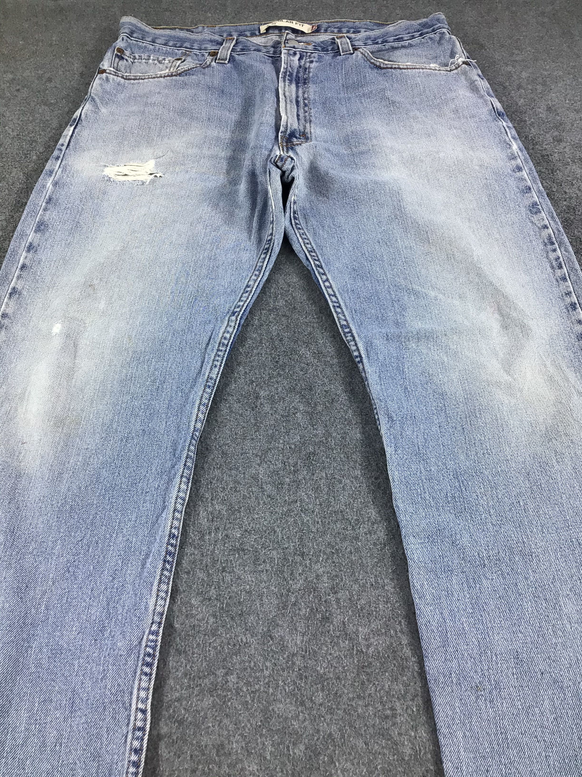 Levi's Vintage Levis 505 Jeans Stone Wash Denim KJ208 Size US 38 / EU 54 - 3 Thumbnail