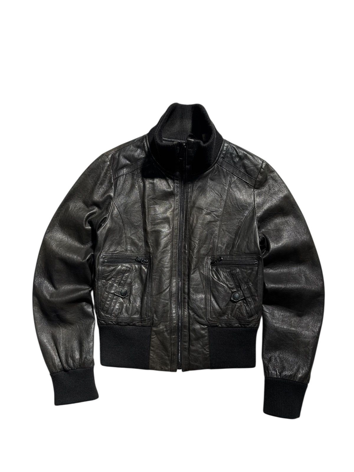 Levi's Vintage Clothing Vintage Levis Leather Jacket Bomber High Neck Size S / US 4 / IT 40 - 2 Thumbnail